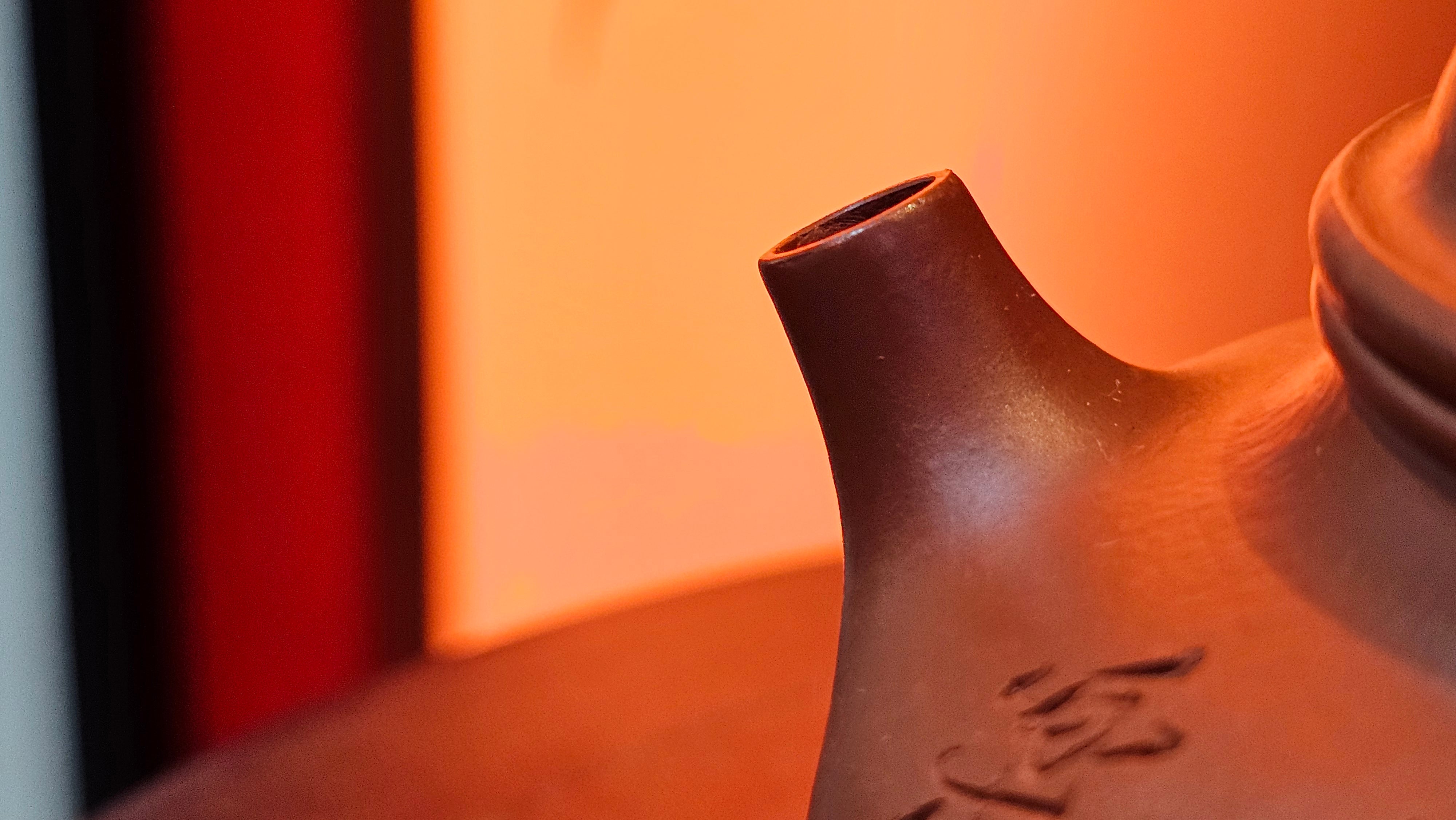 Rong Tian 容天, 145.5ml, Xiao Mei Yao Zhu Ni 小煤窑朱泥,  by Craftsman Chen Yue Fei 陈跃飞, Engraving by Craftsman Yi De Shu ~ Congratulations to!Tea Sommr Mr A.M., 1238hrs 16th August 2025, Padua! Italy🇮🇹!