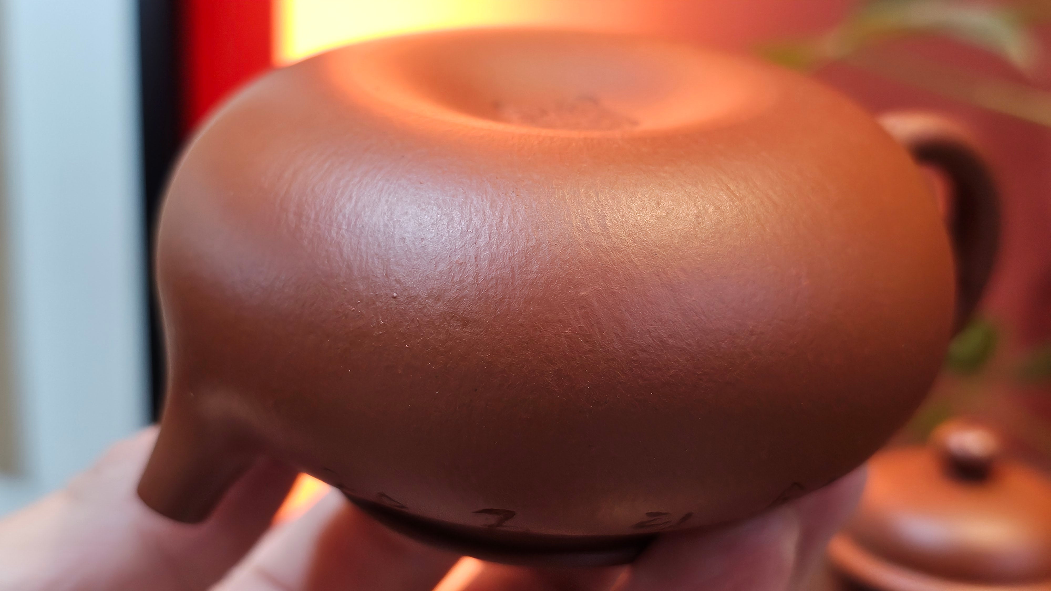 Rong Tian 容天, 145.5ml, Xiao Mei Yao Zhu Ni 小煤窑朱泥,  by Craftsman Chen Yue Fei 陈跃飞, Engraving by Craftsman Yi De Shu ~ Congratulations to!Tea Sommr Mr A.M., 1238hrs 16th August 2025, Padua! Italy🇮🇹!