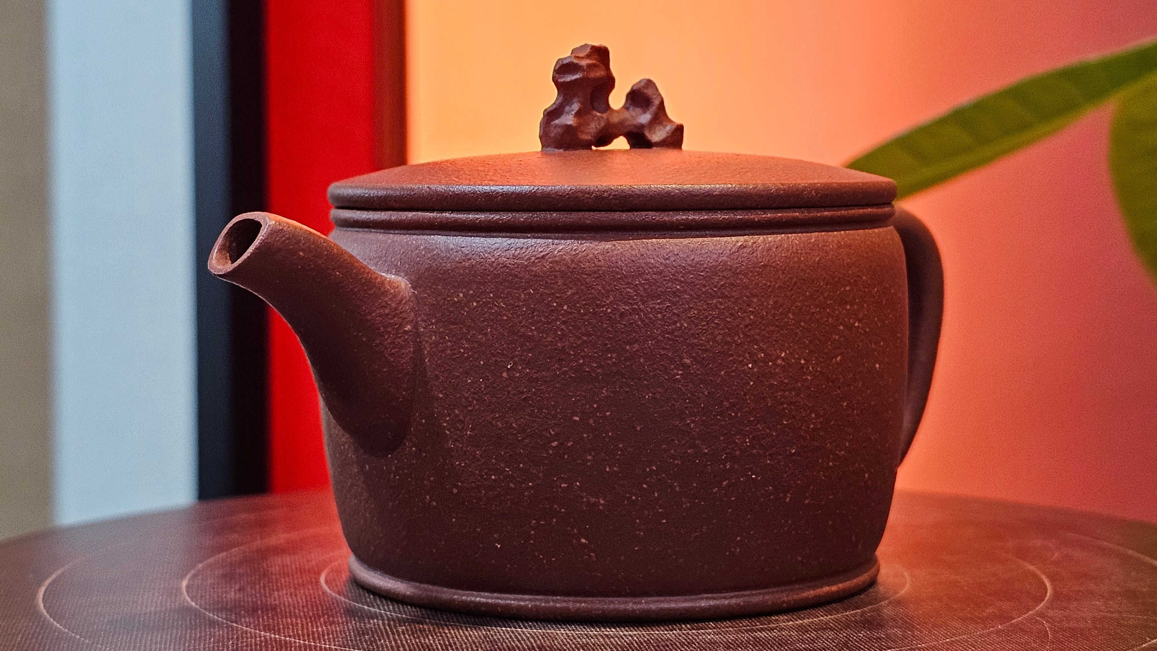 Han Wa 汉瓦 (Tai Hu Shi Knob 太湖石钮), 144.3ml, Hong Jiang Po Ni, by Craftsman Chen Gui Zhi (Red JiangPoNi rarer than Yellow JiangPoNi, XiaoMeiYao & ZhaoZhuang ZhuNi)~Congratulations to Ms J.P.! 14058hrs 16th August 2025! Salem, OR!