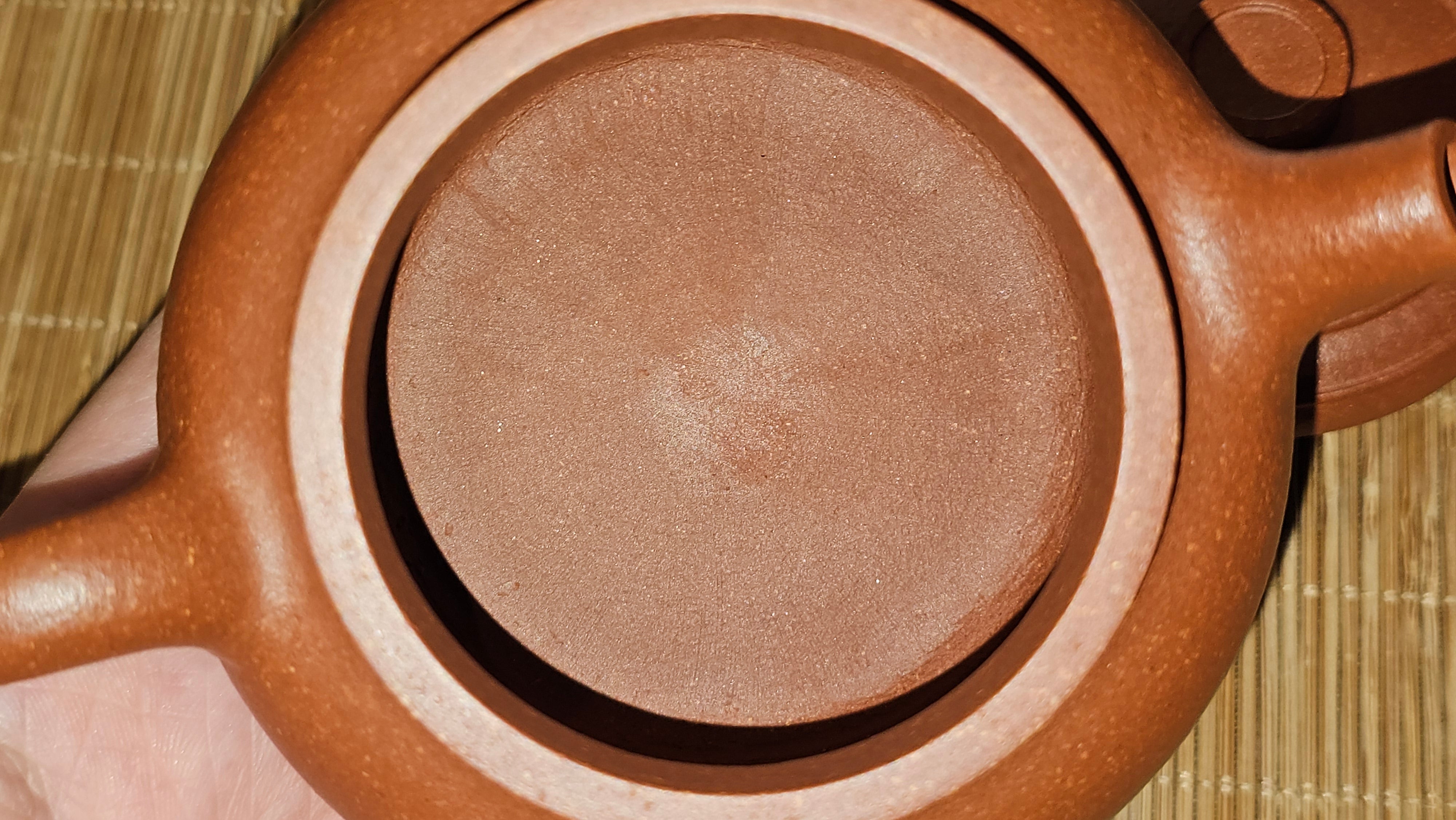 Song Jin Hu《颂金壶》, 151.5ml, Hong Jiang Po Ni 红降坡泥, by Craftsman Chen Gui Zhi 陈桂枝。(Red JiangPoNi rarer than Yellow JiangPoNi, XiaoMeiYao & ZhaoZhuang ZhuNi) ~ Congratulations to!Tea Sommr A.M., 1238hrs 16th August 2025, Padua, Italy🇮🇹!