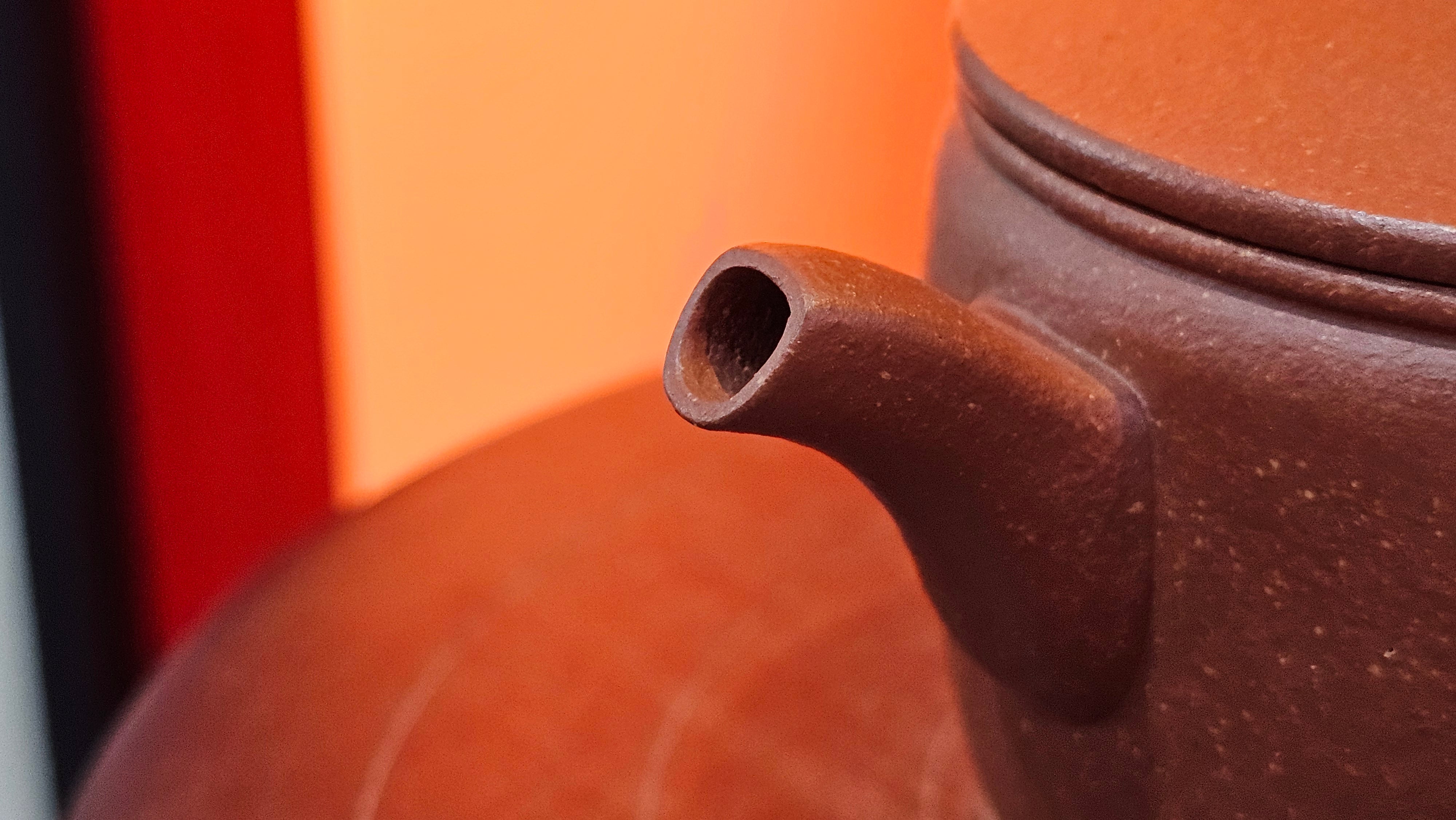 Han Wa 汉瓦 (Tai Hu Shi Knob 太湖石钮), 144.3ml, Hong Jiang Po Ni, by Craftsman Chen Gui Zhi (Red JiangPoNi rarer than Yellow JiangPoNi, XiaoMeiYao & ZhaoZhuang ZhuNi)~Congratulations to Ms J.P.! 14058hrs 16th August 2025! Salem, OR!