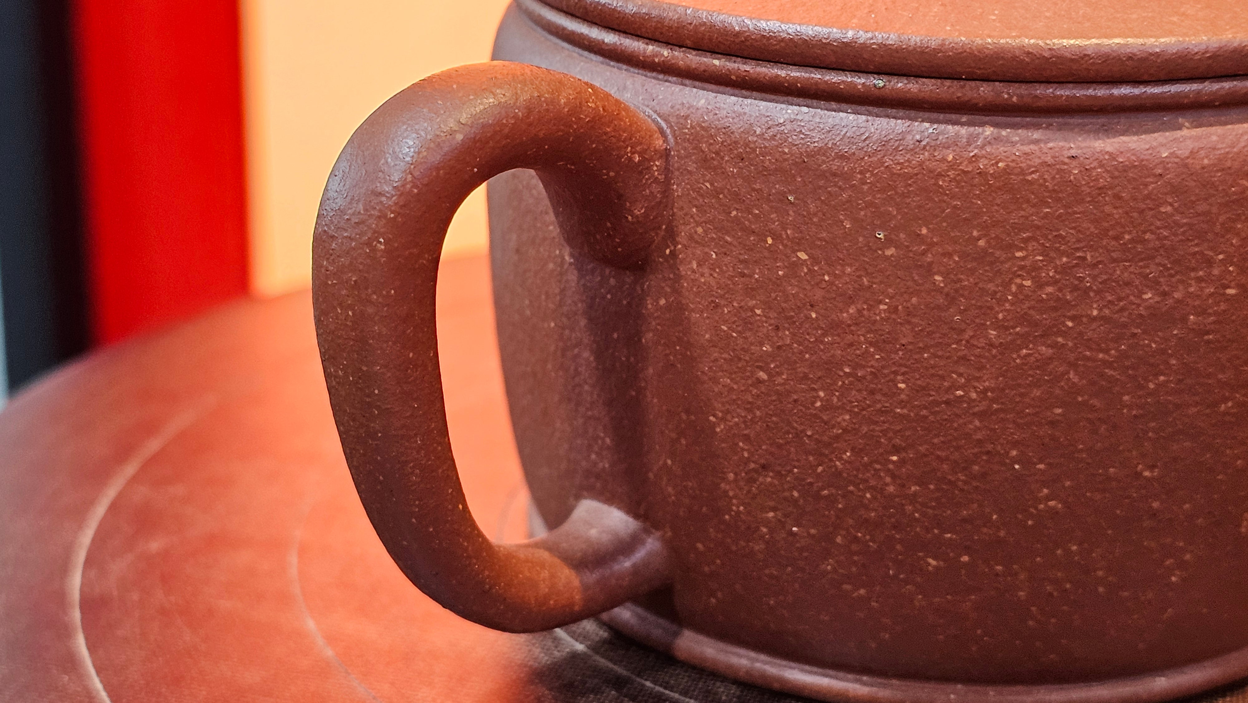 Han Wa 汉瓦 (Tai Hu Shi Knob 太湖石钮), 144.3ml, Hong Jiang Po Ni, by Craftsman Chen Gui Zhi (Red JiangPoNi rarer than Yellow JiangPoNi, XiaoMeiYao & ZhaoZhuang ZhuNi)~Congratulations to Ms J.P.! 14058hrs 16th August 2025! Salem, OR!