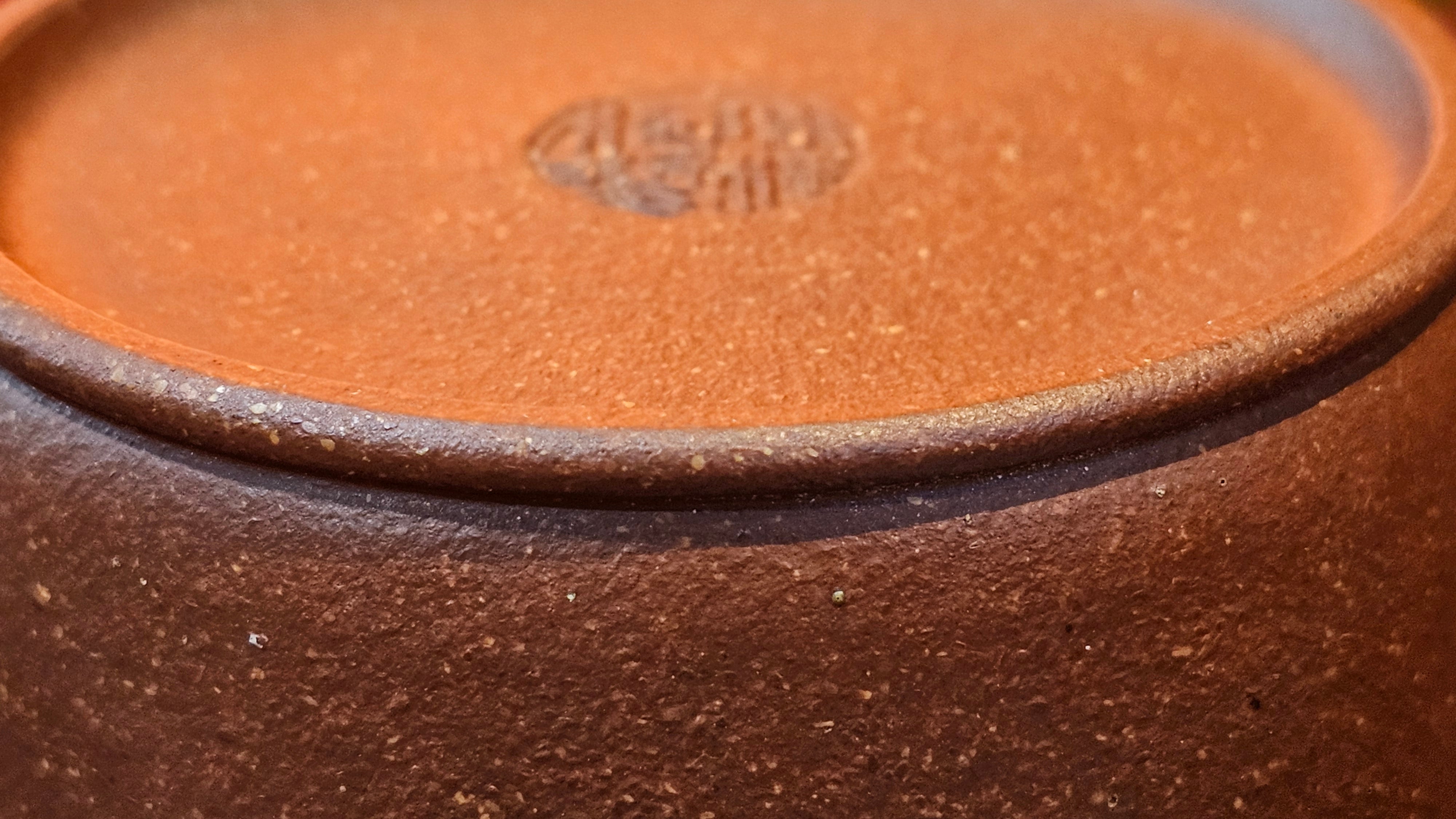 Han Wa 汉瓦 (Tai Hu Shi Knob 太湖石钮), 144.3ml, Hong Jiang Po Ni, by Craftsman Chen Gui Zhi (Red JiangPoNi rarer than Yellow JiangPoNi, XiaoMeiYao & ZhaoZhuang ZhuNi)~Congratulations to Ms J.P.! 14058hrs 16th August 2025! Salem, OR!