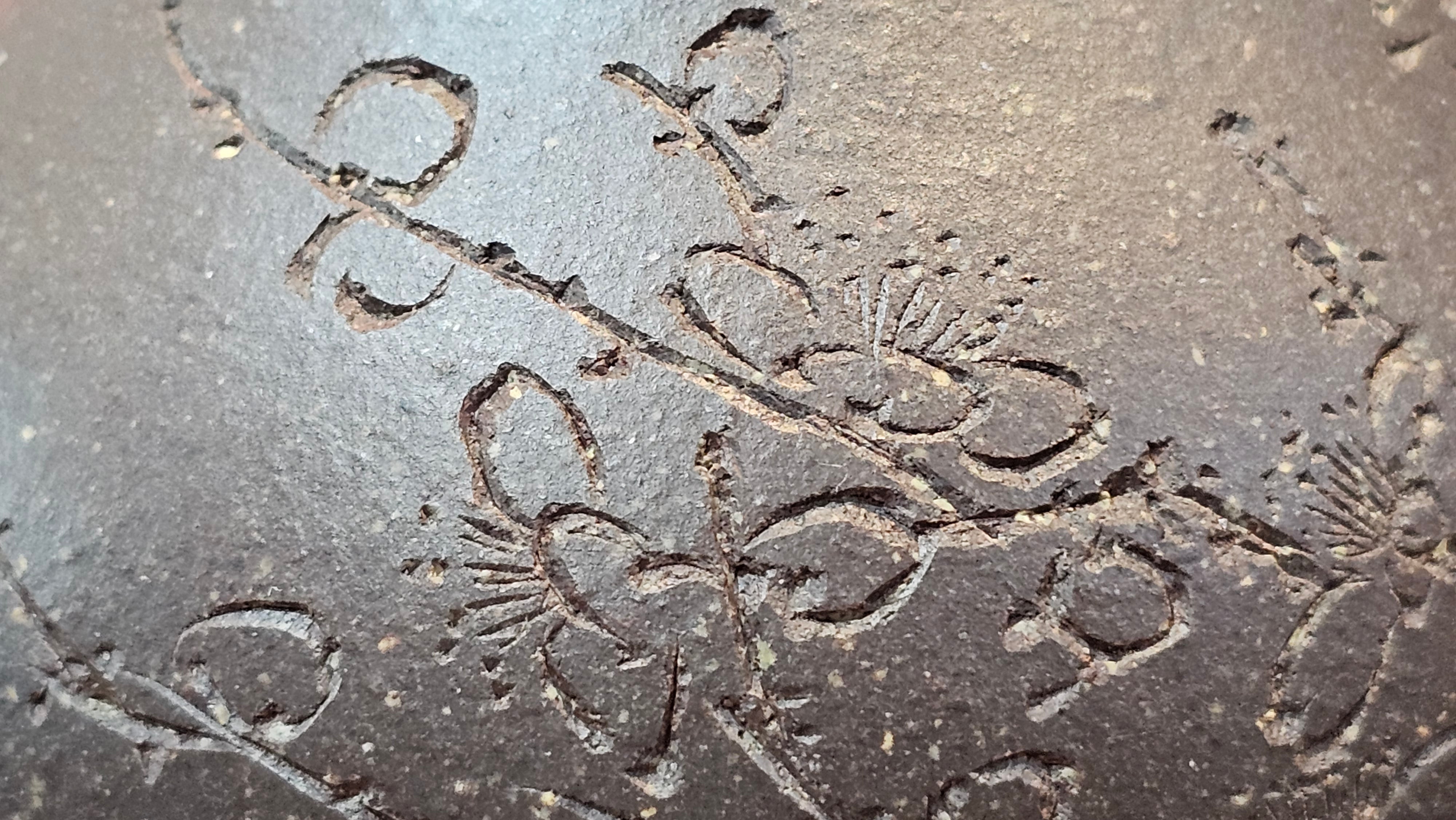 Du Zhi Hu《笃志壶》, 171.6ml, Hei Zi Ni 黑紫泥, by our Craftsman Zhang Huan 张欢, Calligraphy and Plum Blossoms Engraving by Craftsman Yi Cheng 逸成 ~ Congratulations!to Ms S.M.! 1722hrs 14th August 2025, Velden! The Netherlands🇳🇱!