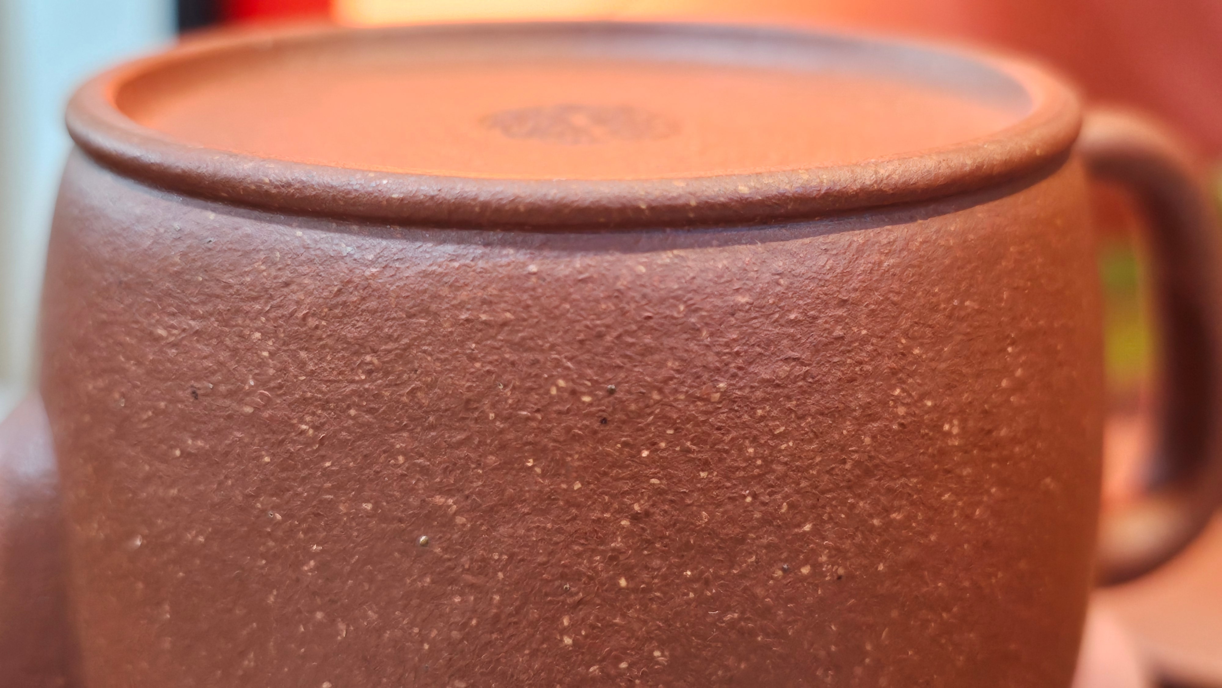 Han Wa 汉瓦 (Tai Hu Shi Knob 太湖石钮), 144.3ml, Hong Jiang Po Ni, by Craftsman Chen Gui Zhi (Red JiangPoNi rarer than Yellow JiangPoNi, XiaoMeiYao & ZhaoZhuang ZhuNi)~Congratulations to Ms J.P.! 14058hrs 16th August 2025! Salem, OR!