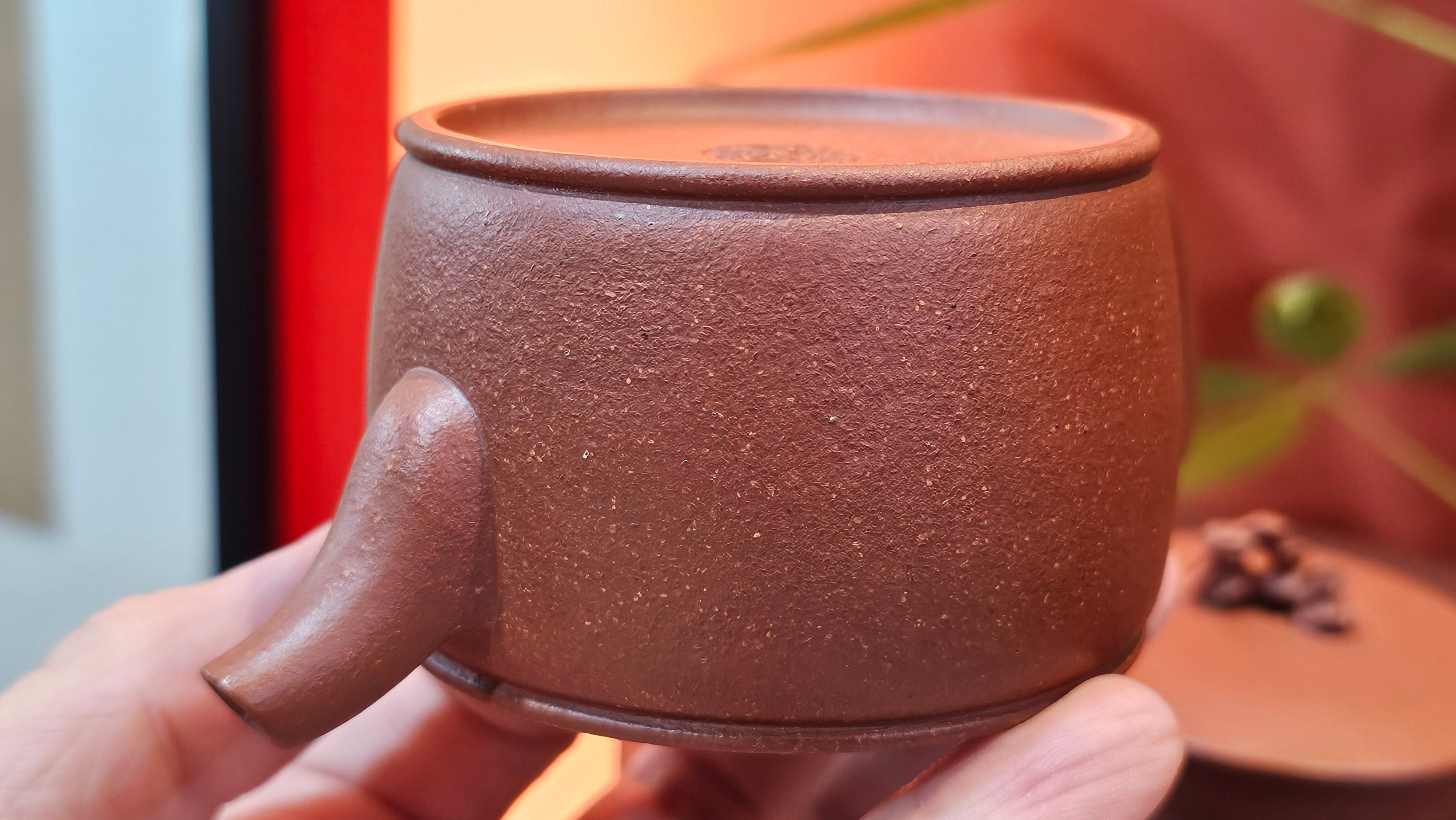 Han Wa 汉瓦 (Tai Hu Shi Knob 太湖石钮), 144.3ml, Hong Jiang Po Ni, by Craftsman Chen Gui Zhi (Red JiangPoNi rarer than Yellow JiangPoNi, XiaoMeiYao & ZhaoZhuang ZhuNi)~Congratulations to Ms J.P.! 14058hrs 16th August 2025! Salem, OR!