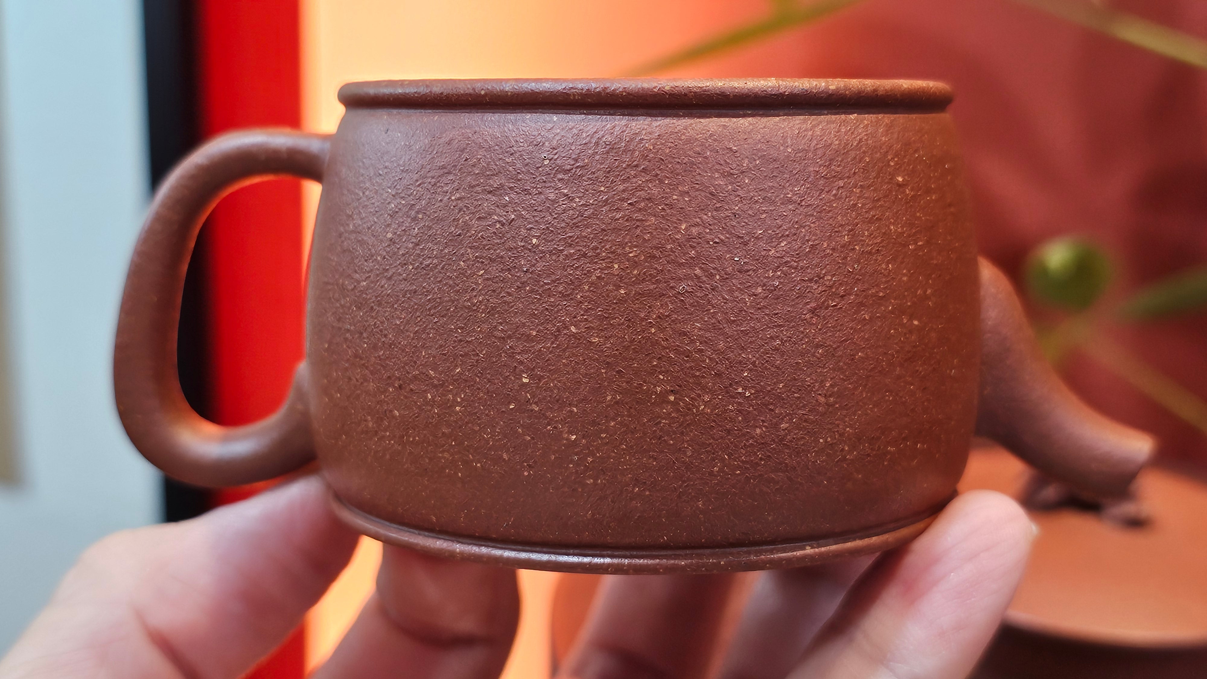 Han Wa 汉瓦 (Tai Hu Shi Knob 太湖石钮), 144.3ml, Hong Jiang Po Ni, by Craftsman Chen Gui Zhi (Red JiangPoNi rarer than Yellow JiangPoNi, XiaoMeiYao & ZhaoZhuang ZhuNi)~Congratulations to Ms J.P.! 14058hrs 16th August 2025! Salem, OR!