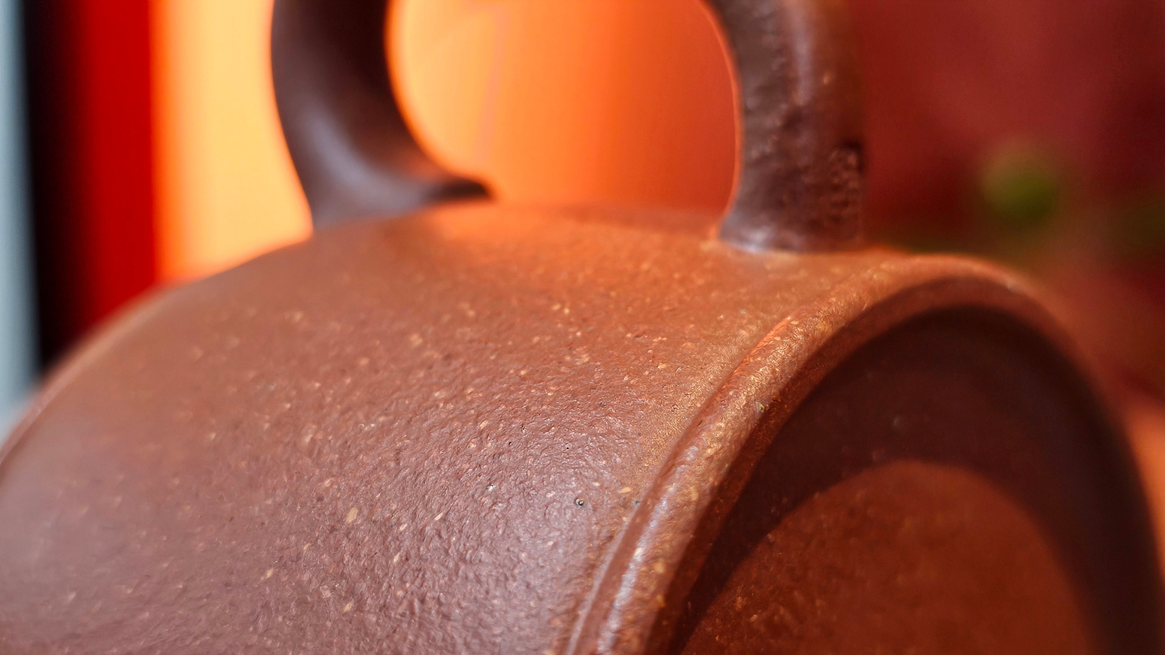 Han Wa 汉瓦 (Tai Hu Shi Knob 太湖石钮), 144.3ml, Hong Jiang Po Ni, by Craftsman Chen Gui Zhi (Red JiangPoNi rarer than Yellow JiangPoNi, XiaoMeiYao & ZhaoZhuang ZhuNi)~Congratulations to Ms J.P.! 14058hrs 16th August 2025! Salem, OR!