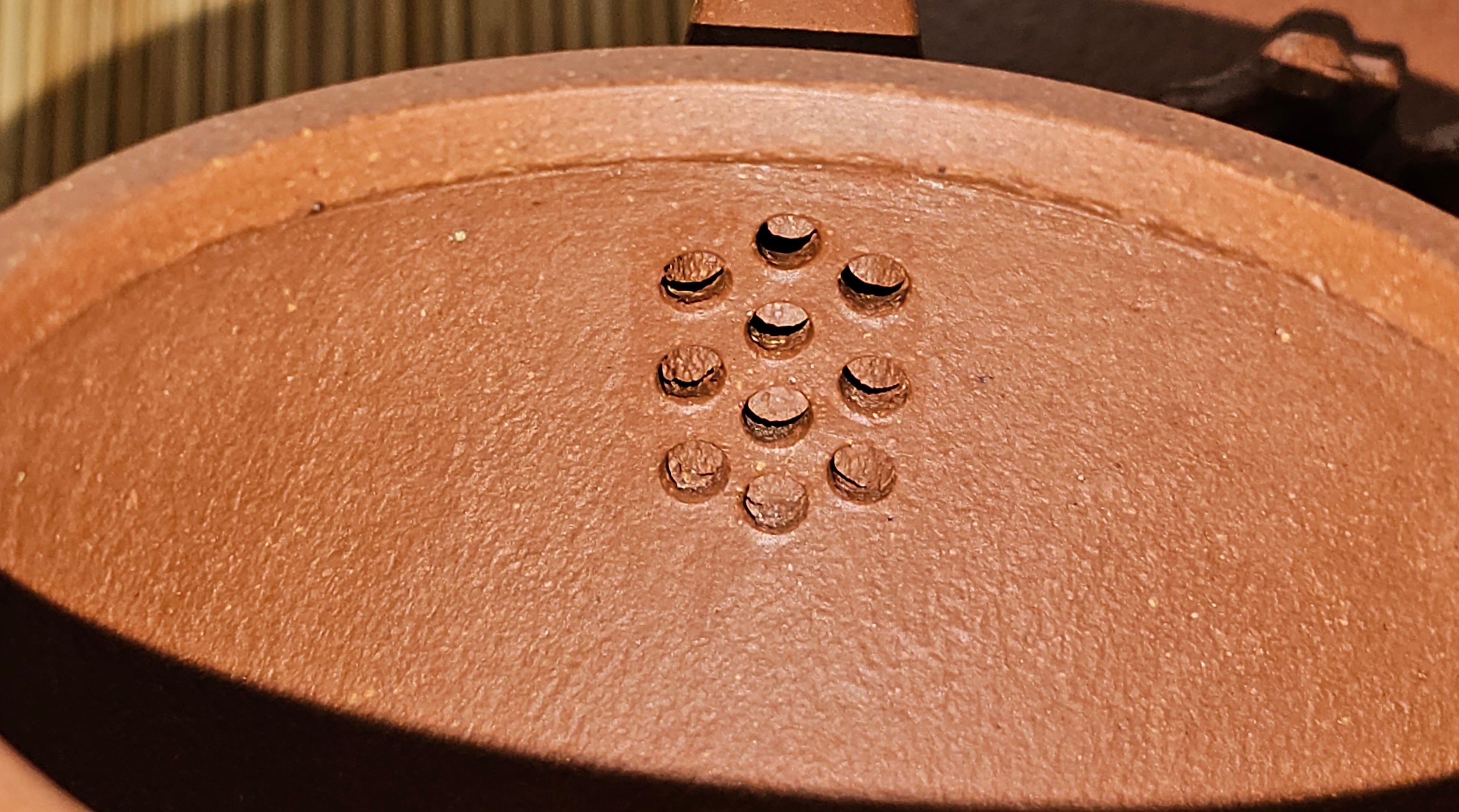 Han Wa 汉瓦 (Tai Hu Shi Knob 太湖石钮), 144.3ml, Hong Jiang Po Ni, by Craftsman Chen Gui Zhi (Red JiangPoNi rarer than Yellow JiangPoNi, XiaoMeiYao & ZhaoZhuang ZhuNi)~Congratulations to Ms J.P.! 14058hrs 16th August 2025! Salem, OR!