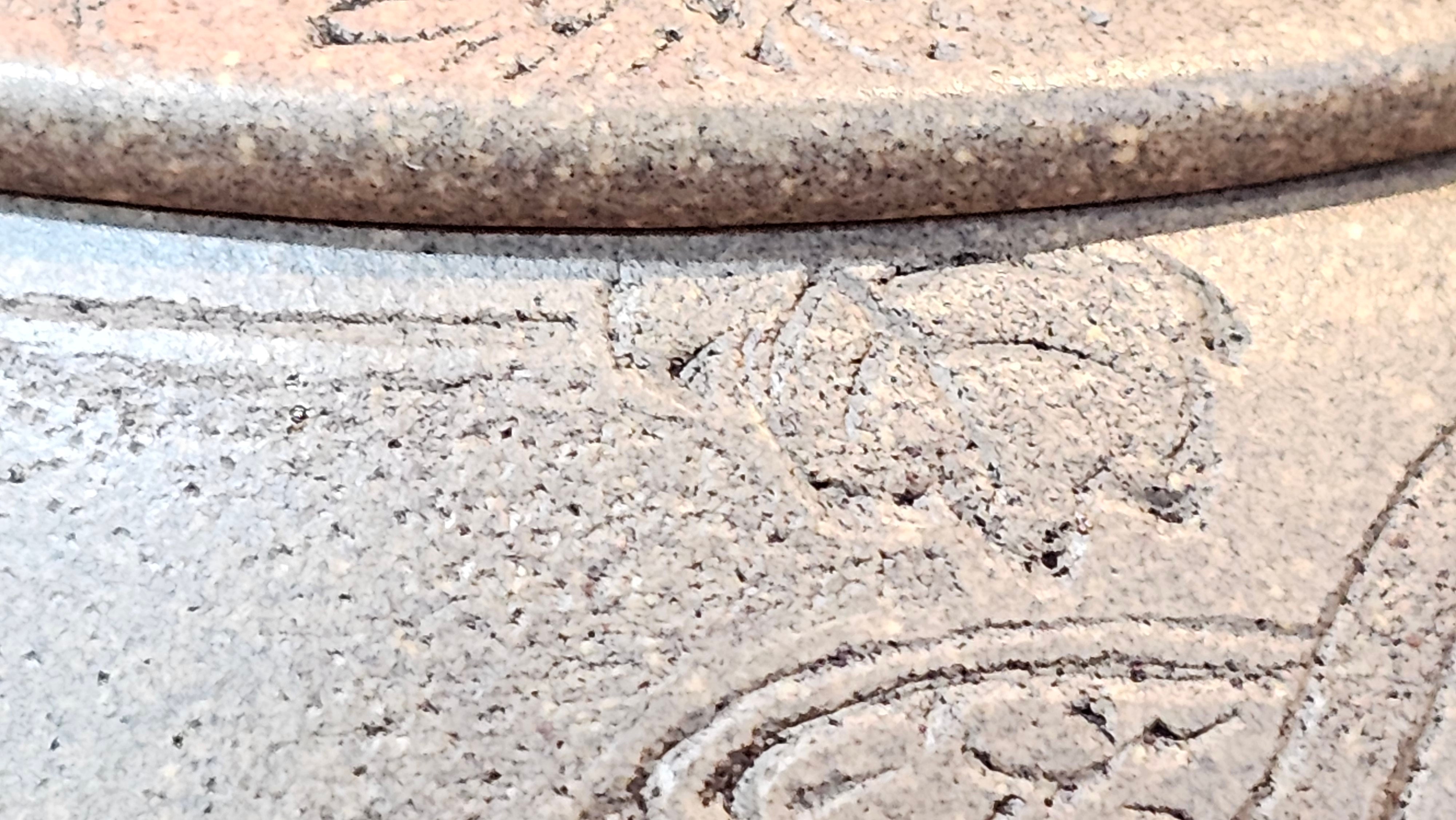 Ban Yue Hu《半月壶》~ "Half Moon Pot", 133.7ml, Qing Hui Duan 青灰段泥, by our Craftsman Zhang Huan 张欢, "Qing Gong Tu" 清供图 Engraving by Craftsman Nan Shan Lao Ren 南山老人 ~!Congratulations to Mr J.S.! 1114hrs 15th August 2025, Chicago, IL!