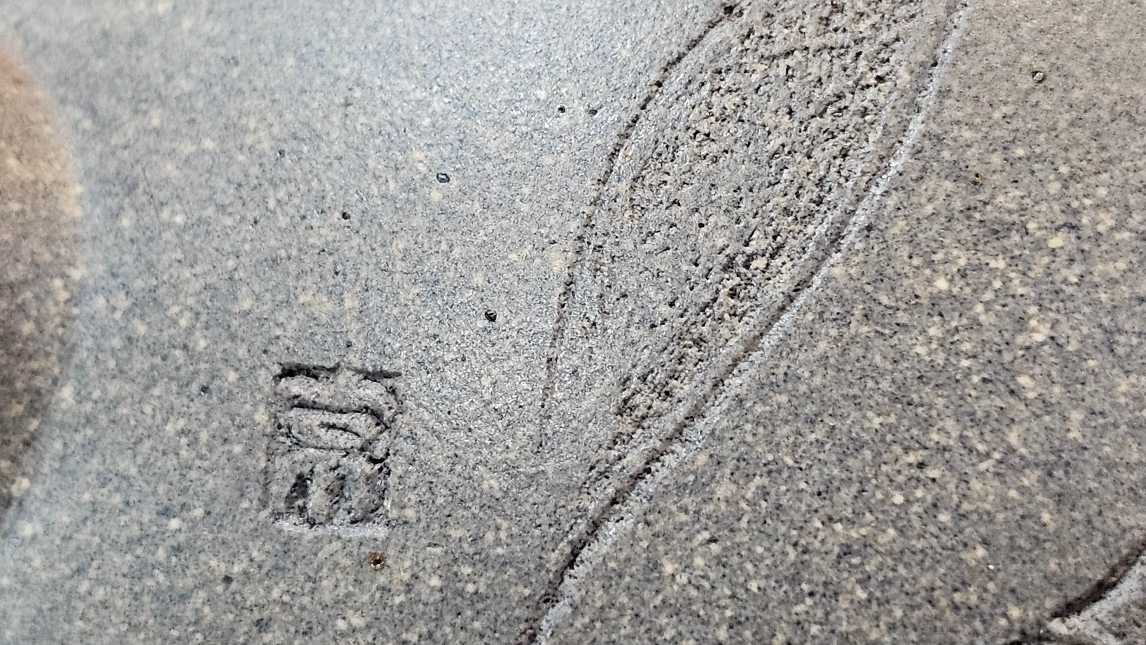 Ban Yue Hu《半月壶》~ "Half Moon Pot", 133.7ml, Qing Hui Duan 青灰段泥, by our Craftsman Zhang Huan 张欢, "Qing Gong Tu" 清供图 Engraving by Craftsman Nan Shan Lao Ren 南山老人 ~!Congratulations to Mr J.S.! 1114hrs 15th August 2025, Chicago, IL!