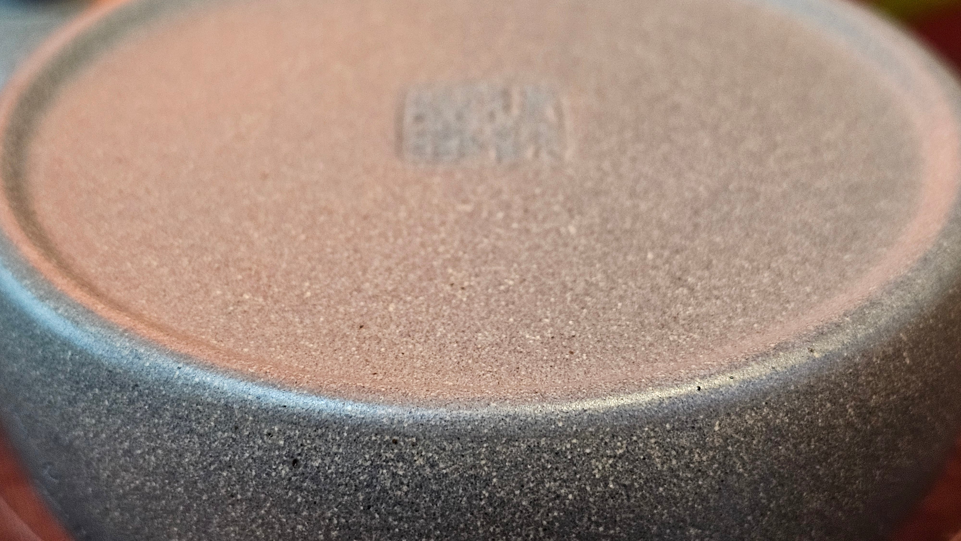 Ban Yue Hu《半月壶》~ "Half Moon Pot", 133.7ml, Qing Hui Duan 青灰段泥, by our Craftsman Zhang Huan 张欢, "Qing Gong Tu" 清供图 Engraving by Craftsman Nan Shan Lao Ren 南山老人 ~!Congratulations to Mr J.S.! 1114hrs 15th August 2025, Chicago, IL!