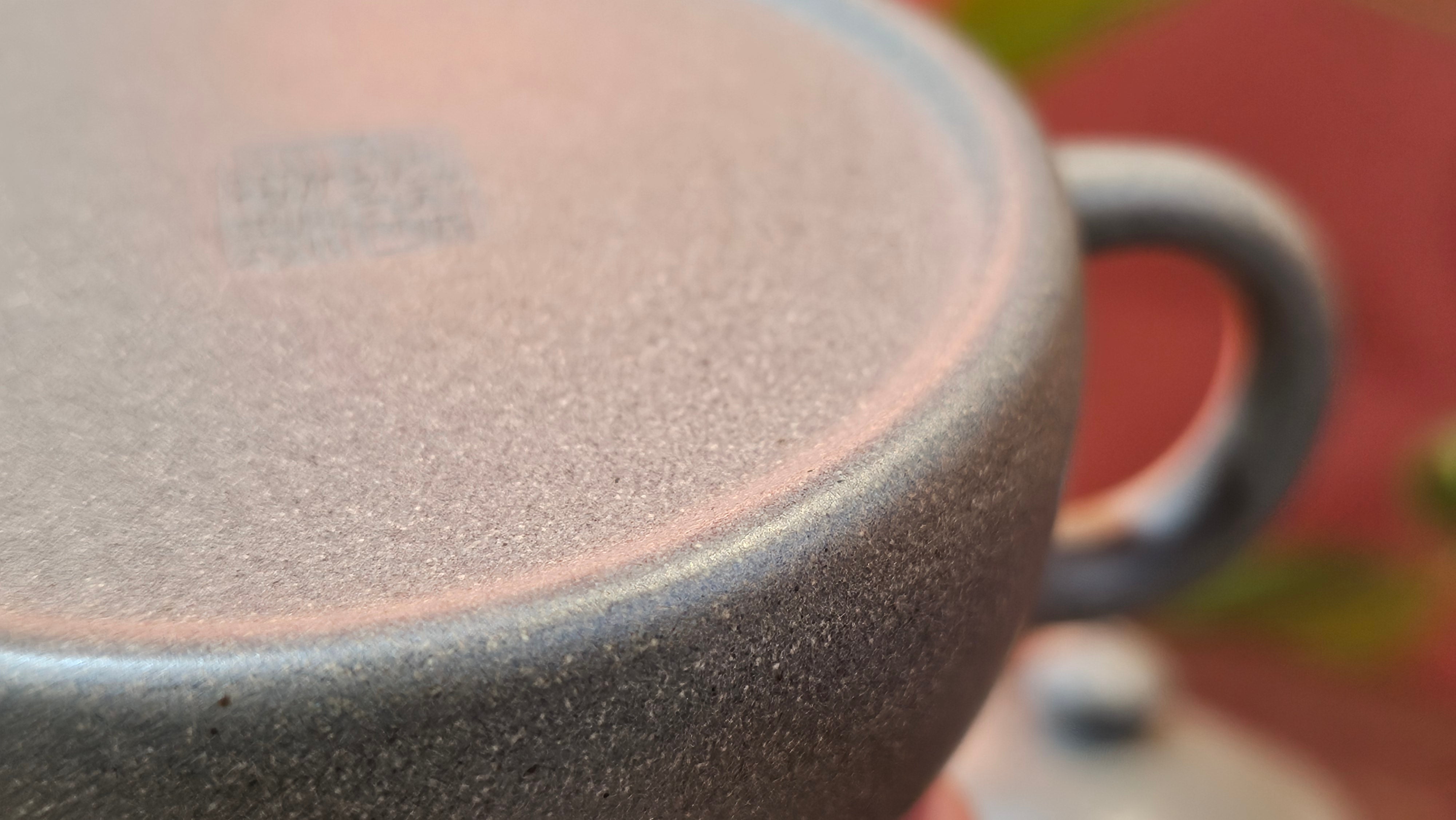 Ban Yue Hu《半月壶》~ "Half Moon Pot", 133.7ml, Qing Hui Duan 青灰段泥, by our Craftsman Zhang Huan 张欢, "Qing Gong Tu" 清供图 Engraving by Craftsman Nan Shan Lao Ren 南山老人 ~!Congratulations to Mr J.S.! 1114hrs 15th August 2025, Chicago, IL!