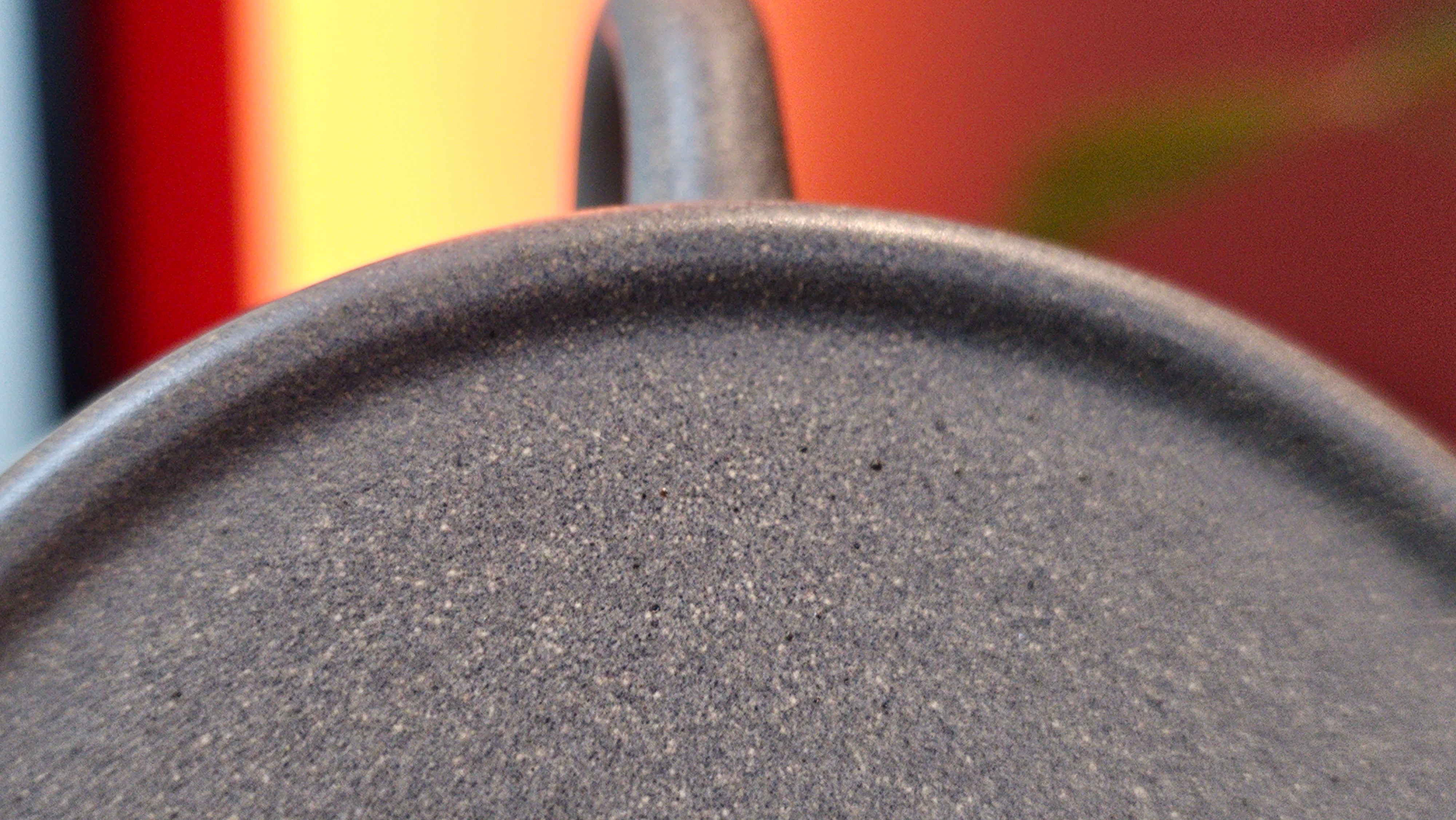 Ban Yue Hu《半月壶》~ "Half Moon Pot", 133.7ml, Qing Hui Duan 青灰段泥, by our Craftsman Zhang Huan 张欢, "Qing Gong Tu" 清供图 Engraving by Craftsman Nan Shan Lao Ren 南山老人 ~!Congratulations to Mr J.S.! 1114hrs 15th August 2025, Chicago, IL!