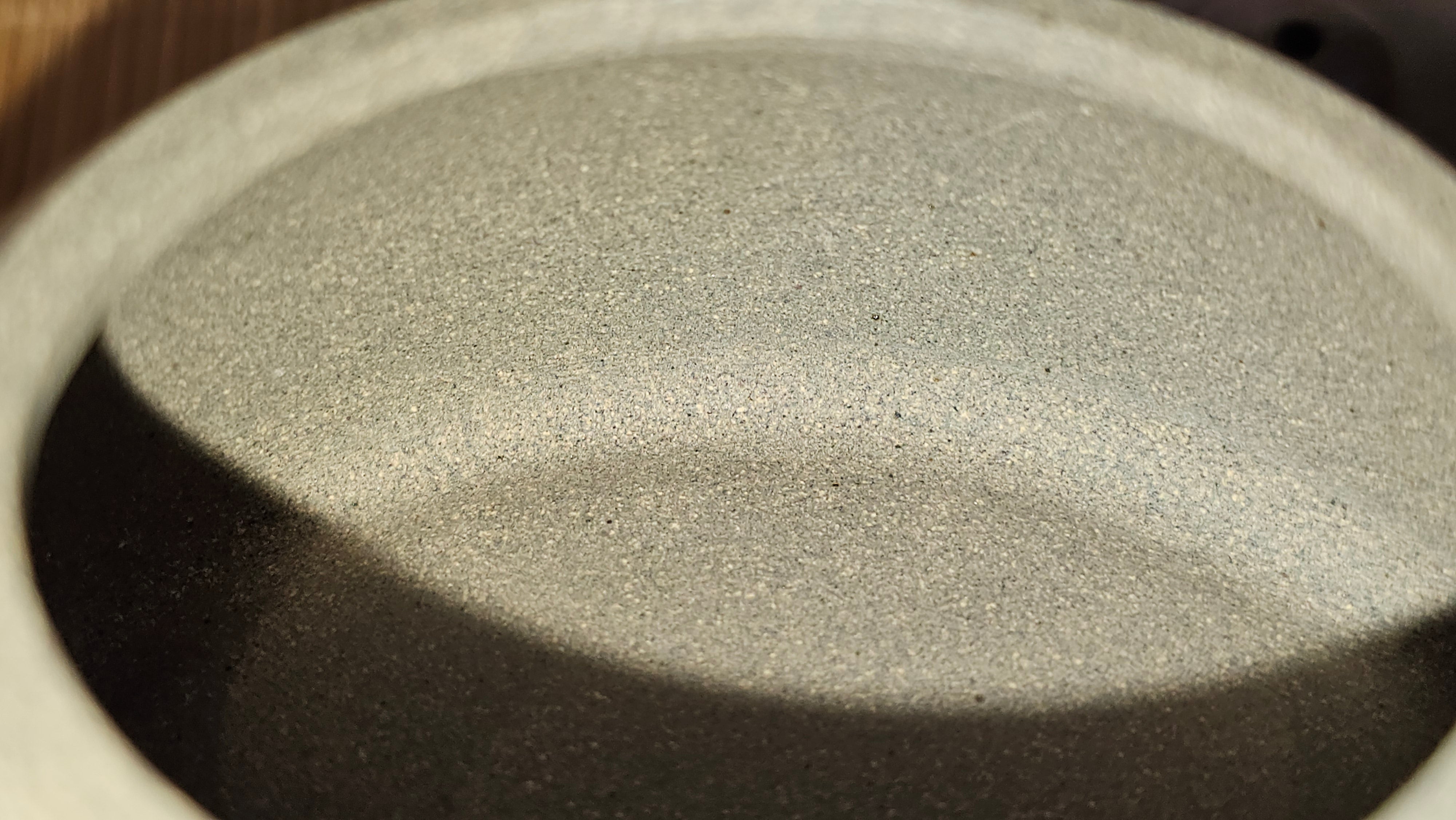 Ban Yue Hu《半月壶》~ "Half Moon Pot", 133.7ml, Qing Hui Duan 青灰段泥, by our Craftsman Zhang Huan 张欢, "Qing Gong Tu" 清供图 Engraving by Craftsman Nan Shan Lao Ren 南山老人 ~!Congratulations to Mr J.S.! 1114hrs 15th August 2025, Chicago, IL!