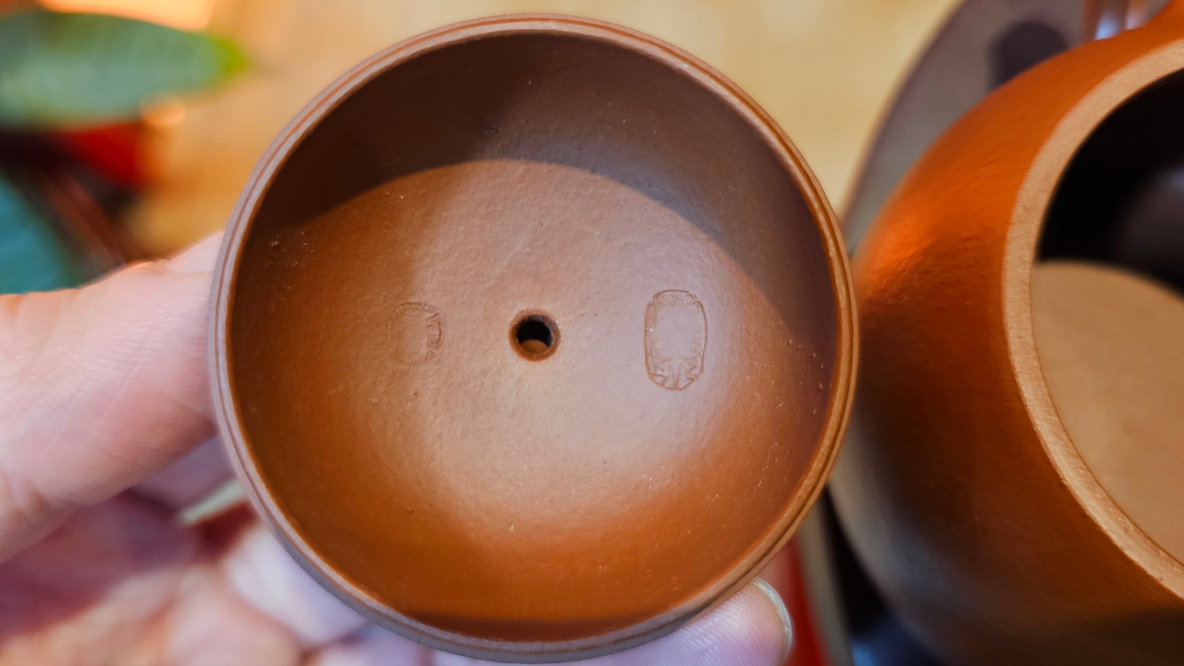 Mini! Qin Quan 秦权, with Oriental Clouds Embellishments 云朵贴花工艺, 115.5ml, Xiao Mei Yao Zhu Ni , by Craftsman Chen Yue Fei 陈跃飞 ~ Congratulations to Mr M.S.! 2049hrs!15th August 2025, Southbury, CT!