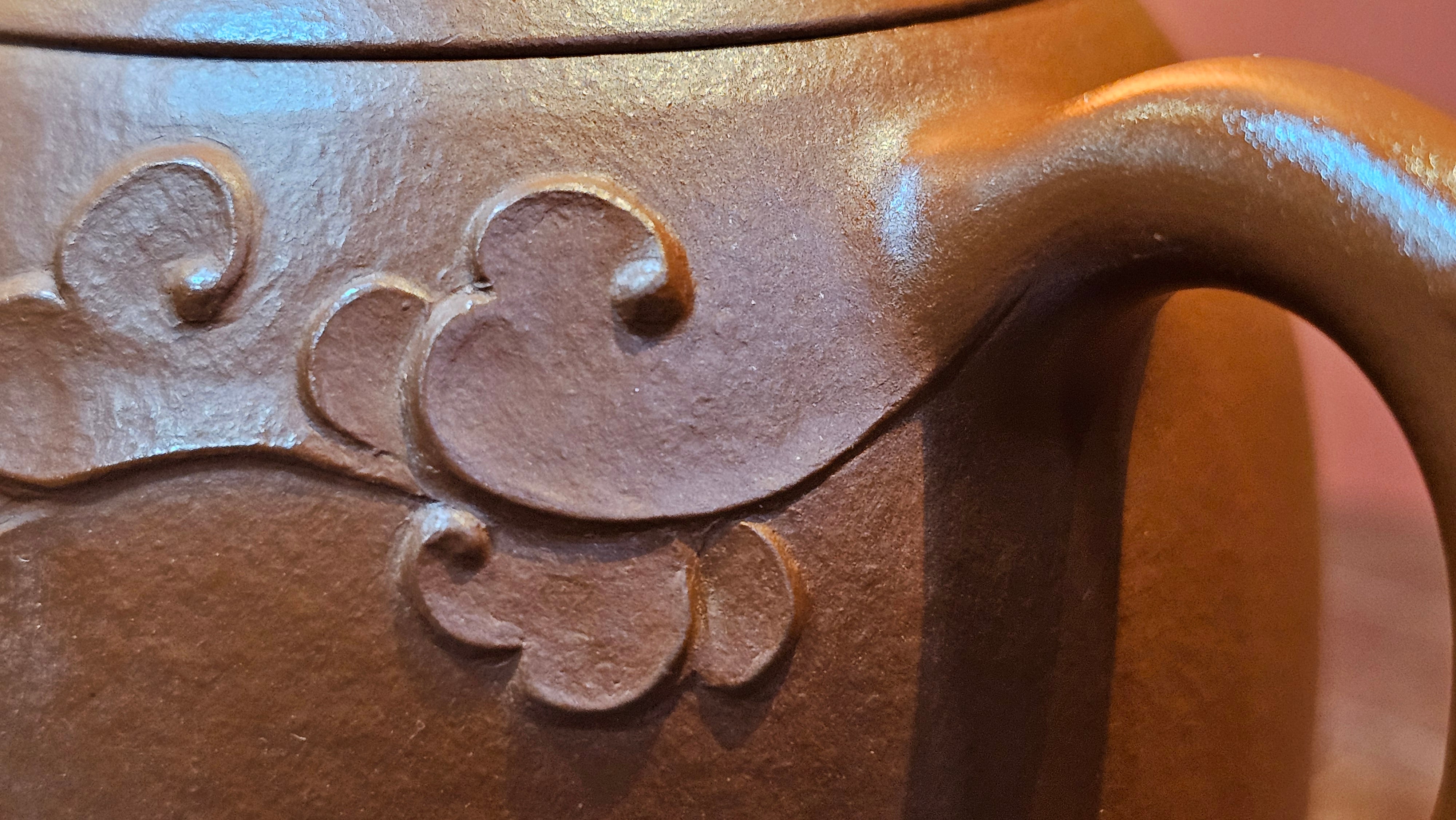 Mini! Qin Quan 秦权, with Oriental Clouds Embellishments 云朵贴花工艺, 115.5ml, Xiao Mei Yao Zhu Ni , by Craftsman Chen Yue Fei 陈跃飞 ~ Congratulations to Mr M.S.! 2049hrs!15th August 2025, Southbury, CT!