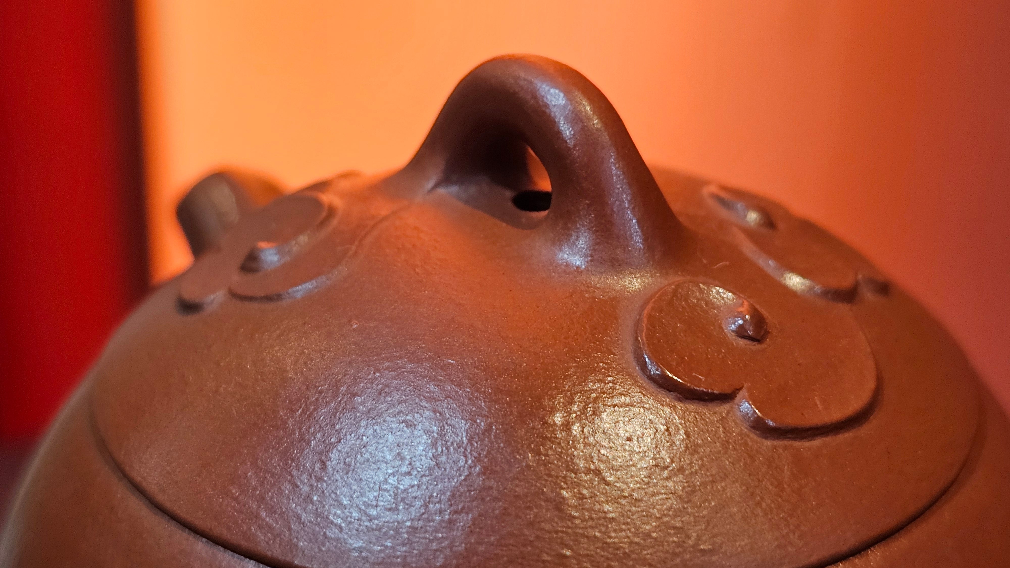 Mini! Qin Quan 秦权, with Oriental Clouds Embellishments 云朵贴花工艺, 115.5ml, Xiao Mei Yao Zhu Ni , by Craftsman Chen Yue Fei 陈跃飞 ~ Congratulations to Mr M.S.! 2049hrs!15th August 2025, Southbury, CT!