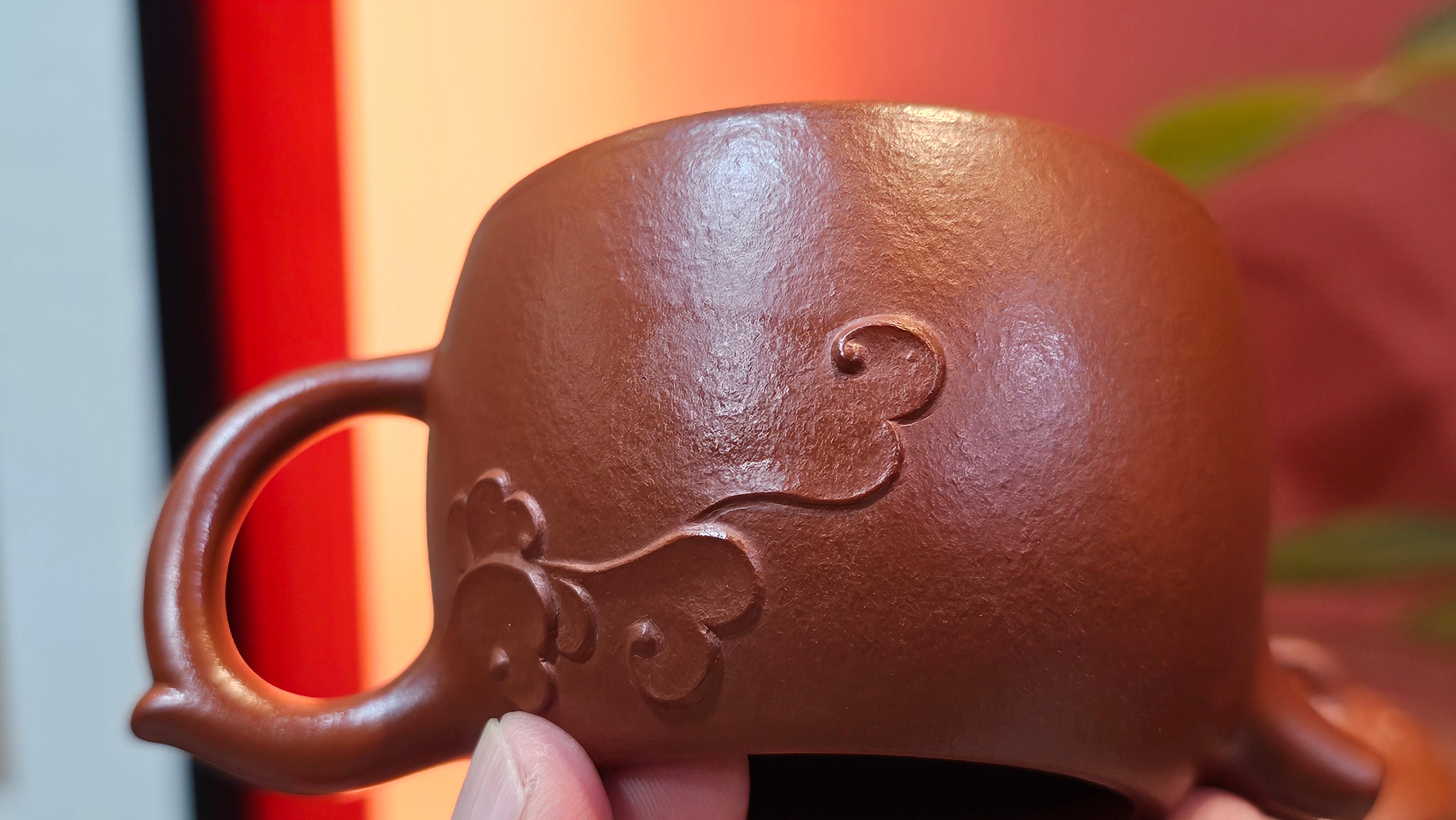 Mini! Qin Quan 秦权, with Oriental Clouds Embellishments 云朵贴花工艺, 115.5ml, Xiao Mei Yao Zhu Ni , by Craftsman Chen Yue Fei 陈跃飞 ~ Congratulations to Mr M.S.! 2049hrs!15th August 2025, Southbury, CT!