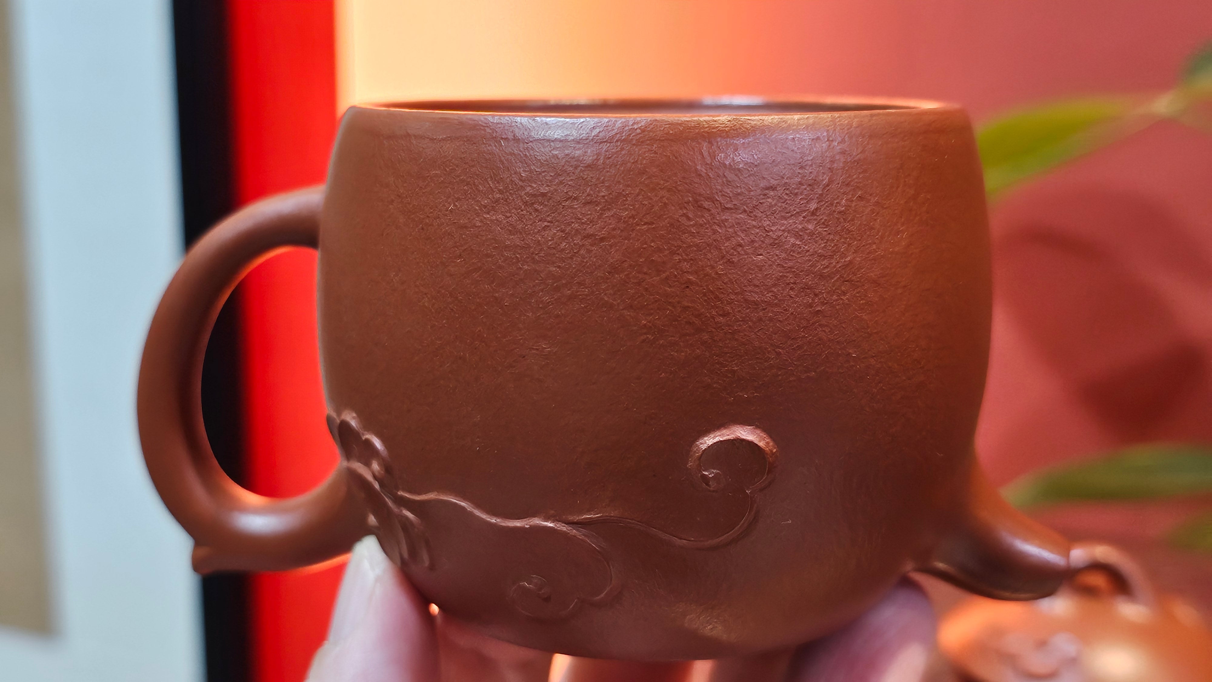 Qin Quan 秦权, with Oriental Clouds Embellishments 云朵贴花工艺, 196.9ml, Xiao Mei Yao Zhu Ni , by Craftsman Chen Yue Fei 陈跃飞 ~ Congratulations to Ms J.P.! 14058hrs 16th August 2025! Salem, OR!