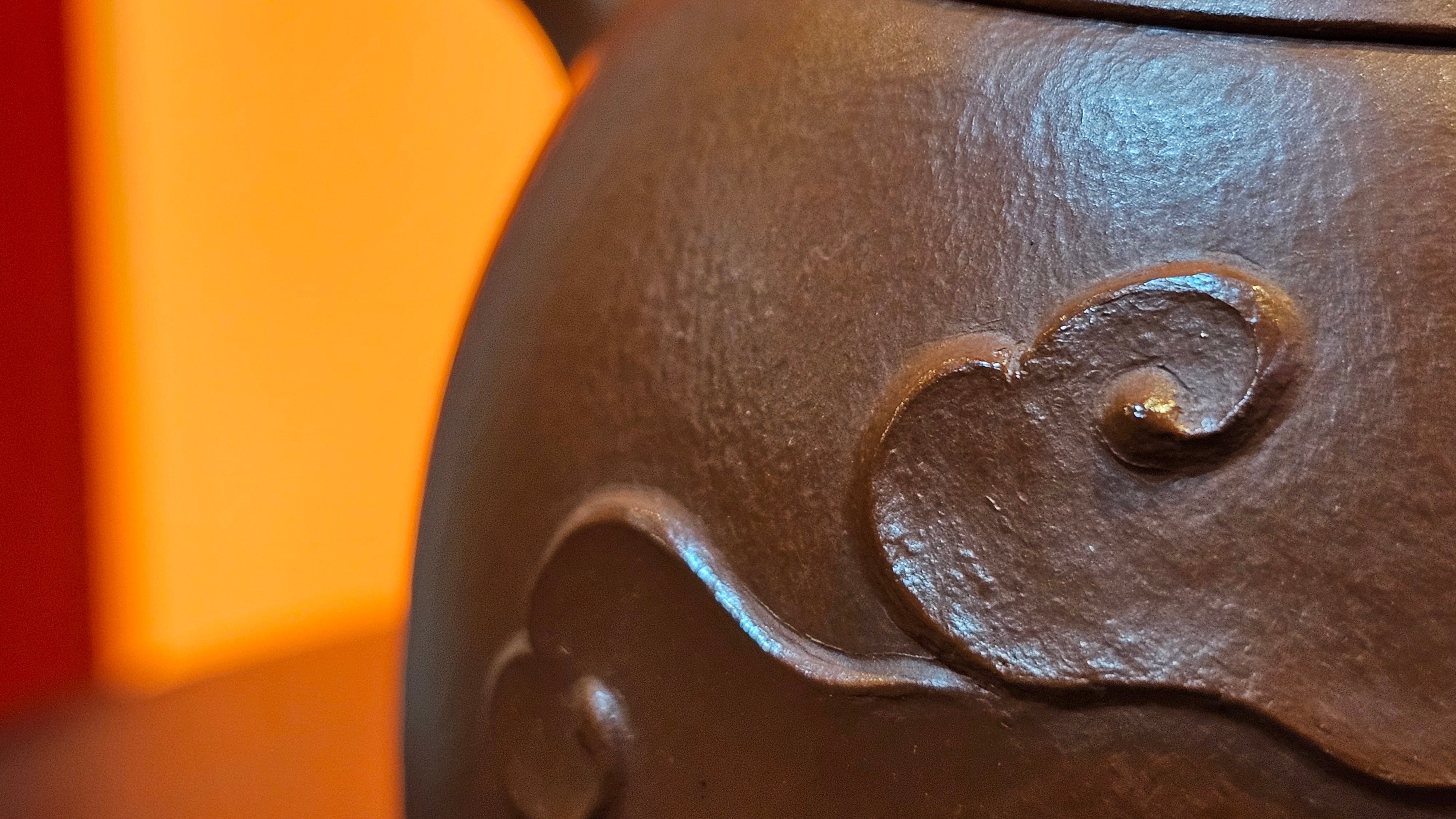 Qin Quan 秦权, with Oriental Clouds Embellishments 云朵贴花工艺, 196.9ml, Xiao Mei Yao Zhu Ni , by Craftsman Chen Yue Fei 陈跃飞 ~ Congratulations to Ms J.P.! 14058hrs 16th August 2025! Salem, OR!