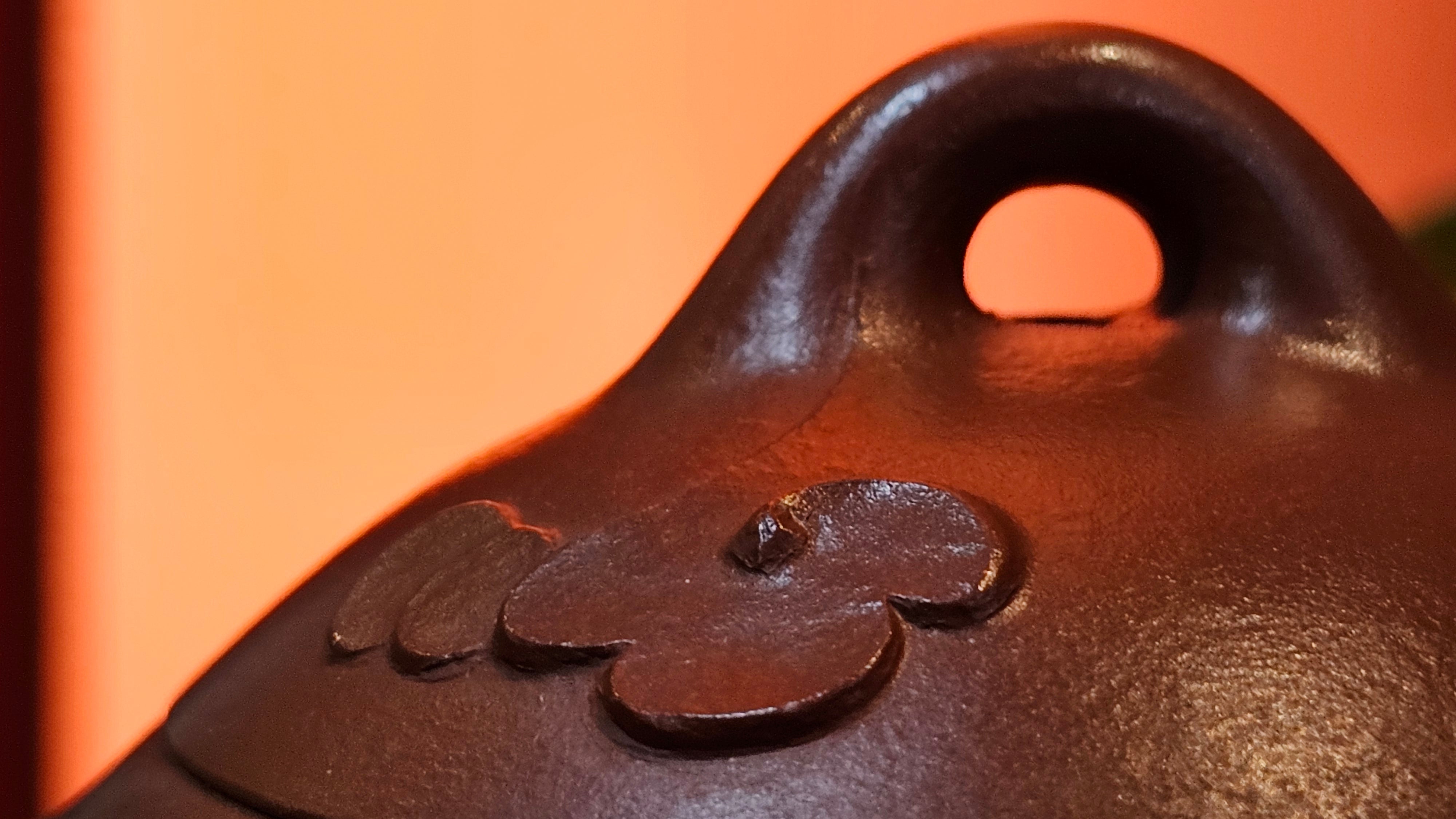 Qin Quan 秦权, with Oriental Clouds Embellishments 云朵贴花工艺, 196.9ml, Xiao Mei Yao Zhu Ni , by Craftsman Chen Yue Fei 陈跃飞 ~ Congratulations to Ms J.P.! 14058hrs 16th August 2025! Salem, OR!