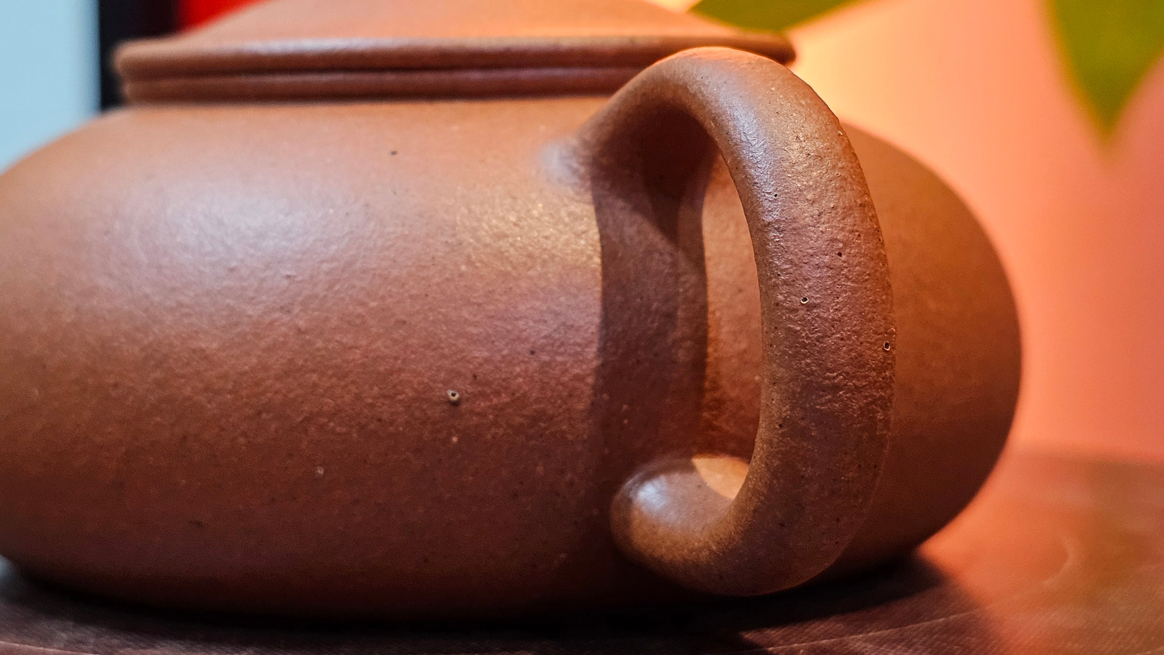 Han Jiang 寒江, 209.3ml, rare Zhu Sha 朱砂 (highest granularity form of ZhuNi), by Craftsman Gu Xiao Ming 顾小明 ~ Congratulations to Mr K.B.! 1555hrs 26th August 2025, Lake Oswego! OR!