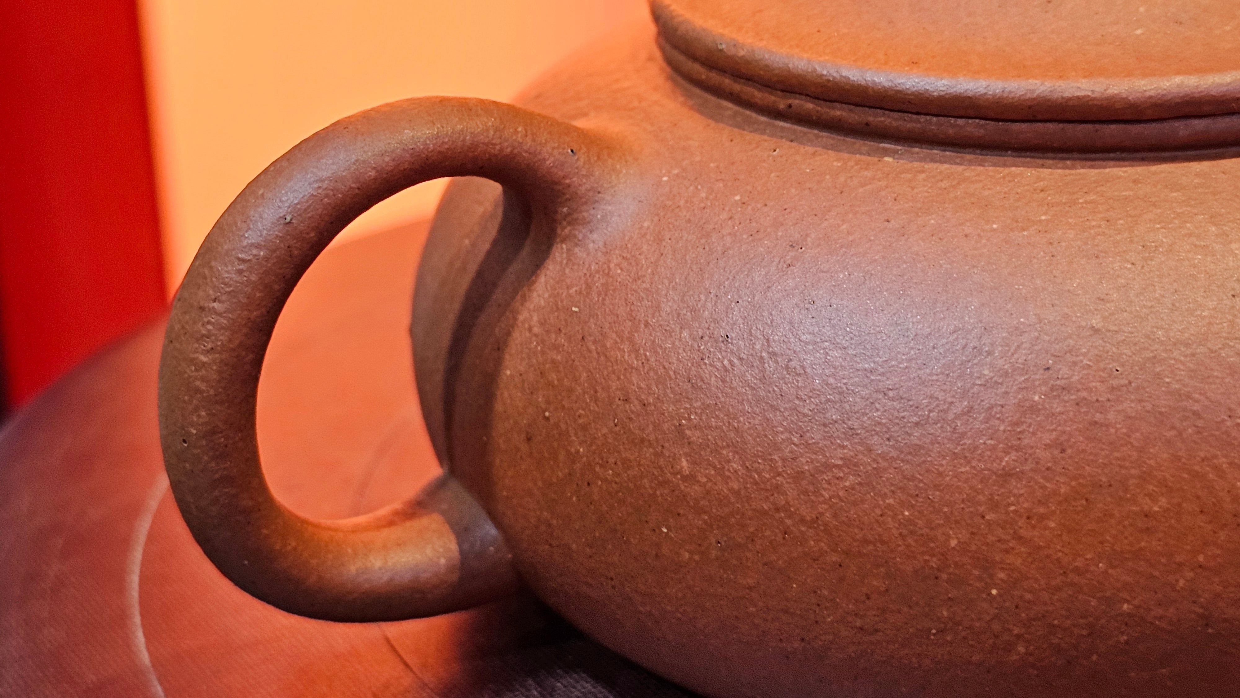 Han Jiang 寒江, 209.3ml, rare Zhu Sha 朱砂 (highest granularity form of ZhuNi), by Craftsman Gu Xiao Ming 顾小明 ~ Congratulations to Mr K.B.! 1555hrs 26th August 2025, Lake Oswego! OR!