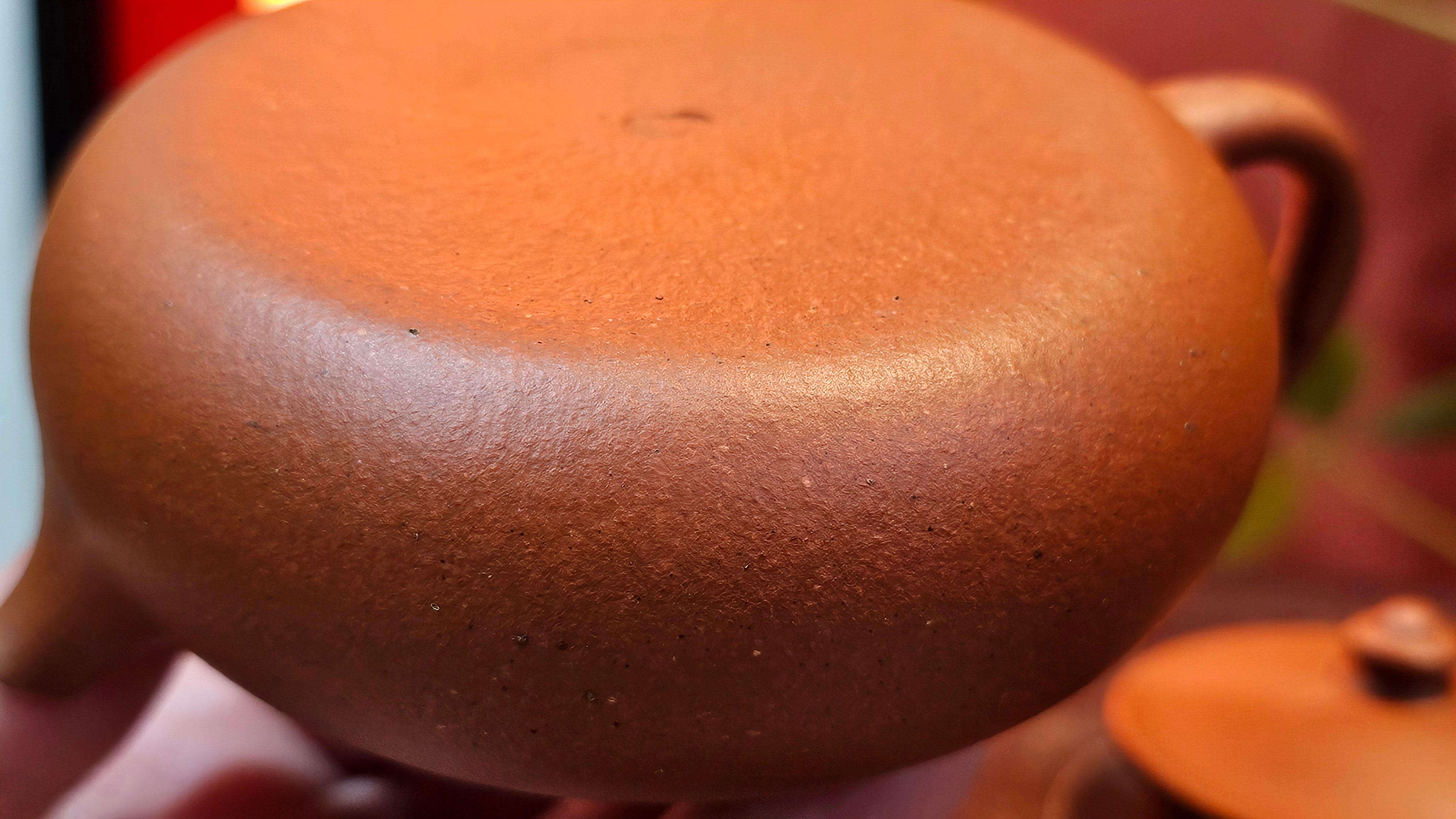 Han Jiang 寒江, 209.3ml, rare Zhu Sha 朱砂 (highest granularity form of ZhuNi), by Craftsman Gu Xiao Ming 顾小明 ~ Congratulations to Mr K.B.! 1555hrs 26th August 2025, Lake Oswego! OR!