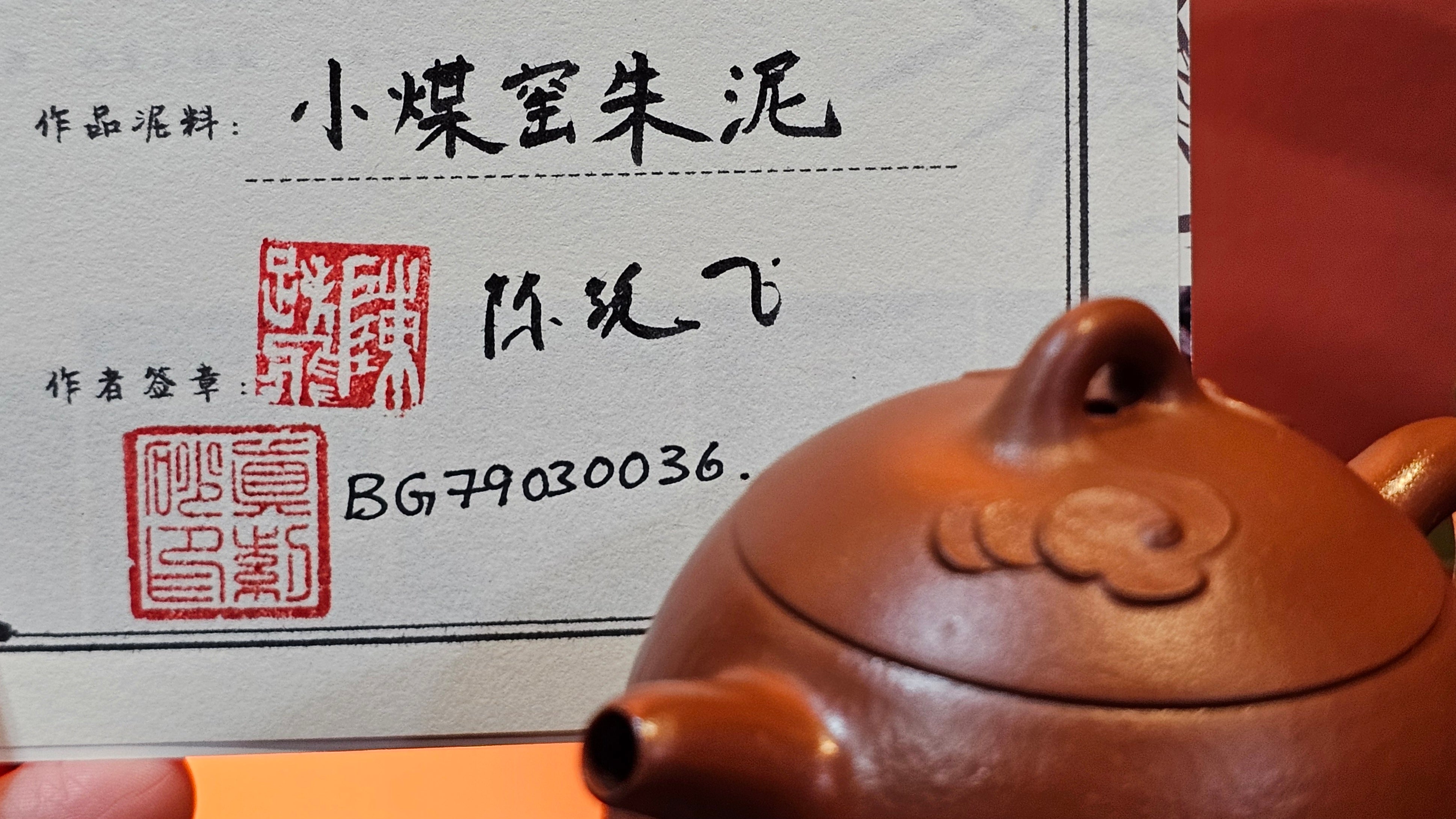 Qin Quan 秦权, with Oriental Clouds Embellishments 云朵贴花工艺, 196.9ml, Xiao Mei Yao Zhu Ni , by Craftsman Chen Yue Fei 陈跃飞 ~ Congratulations to Ms J.P.! 14058hrs 16th August 2025! Salem, OR!