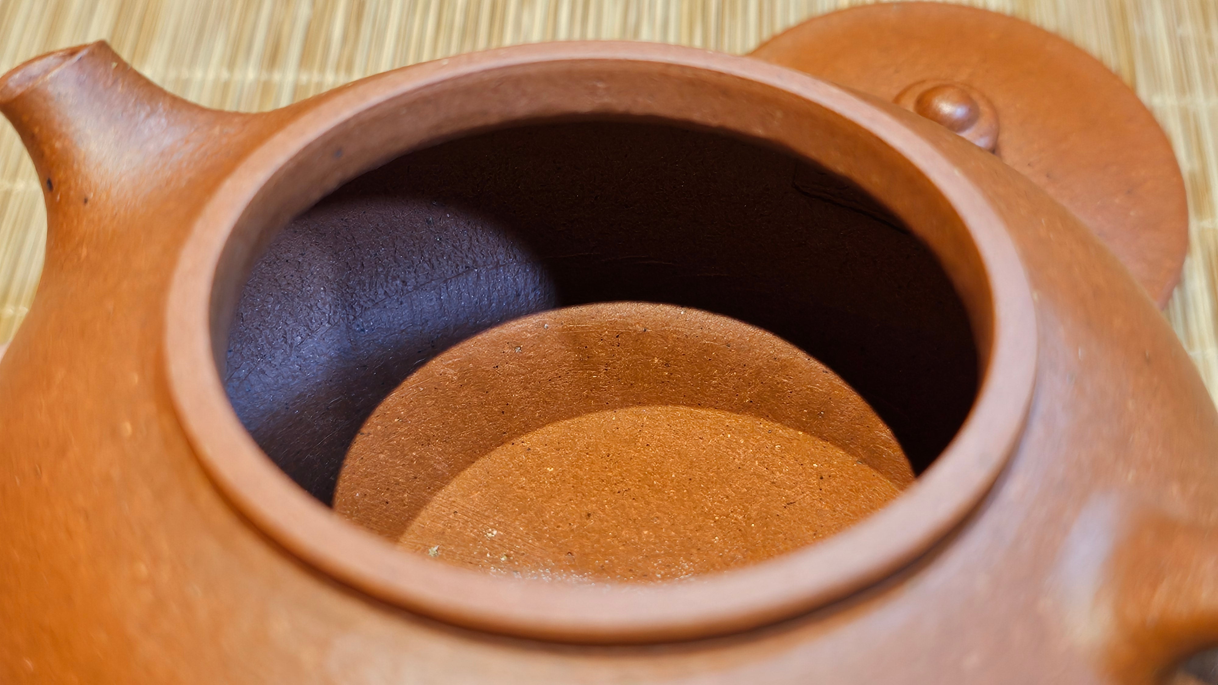 Han Jiang 寒江, 209.3ml, rare Zhu Sha 朱砂 (highest granularity form of ZhuNi), by Craftsman Gu Xiao Ming 顾小明 ~ Congratulations to Mr K.B.! 1555hrs 26th August 2025, Lake Oswego! OR!