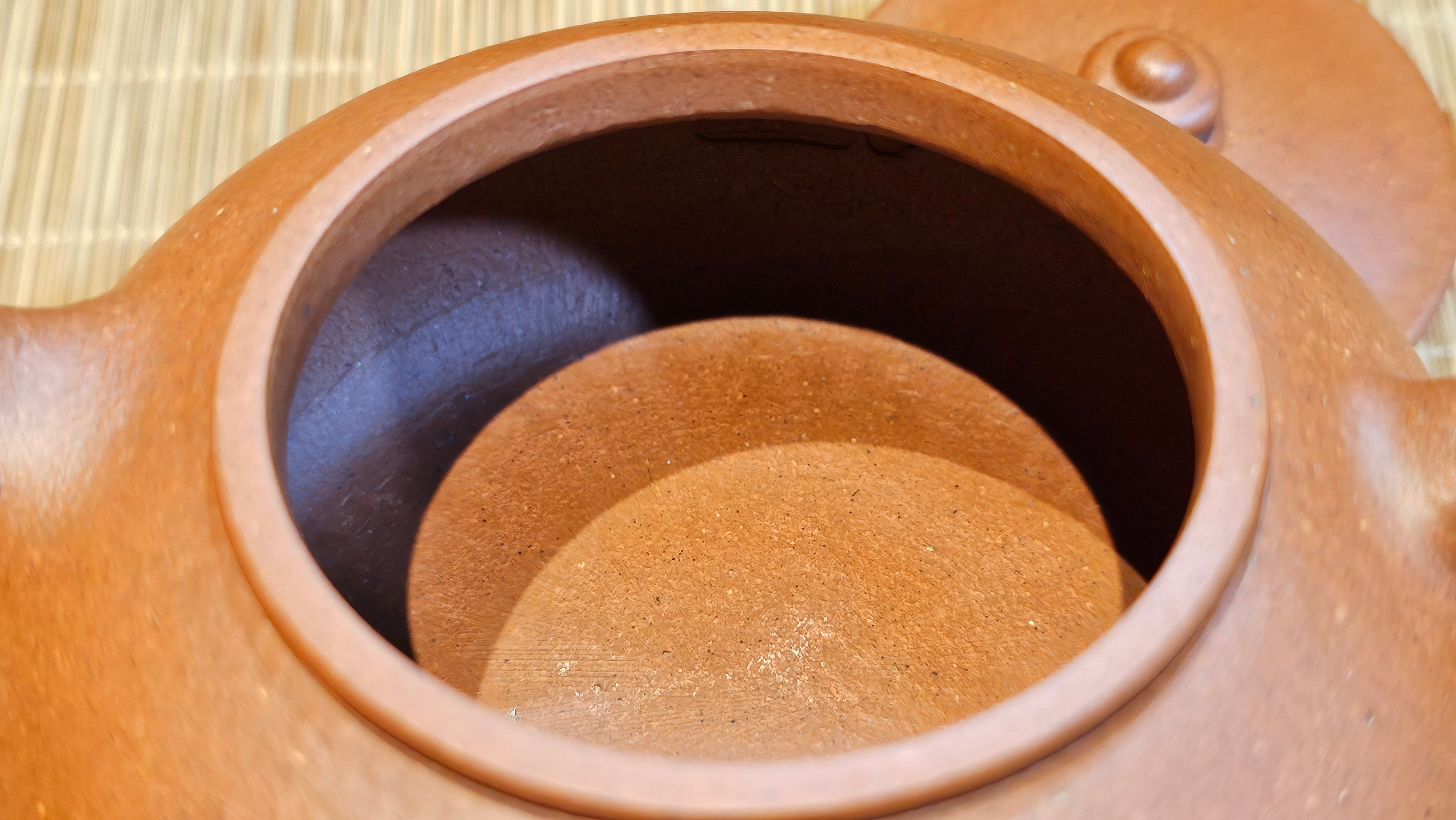 Han Jiang 寒江, 209.3ml, rare Zhu Sha 朱砂 (highest granularity form of ZhuNi), by Craftsman Gu Xiao Ming 顾小明 ~ Congratulations to Mr K.B.! 1555hrs 26th August 2025, Lake Oswego! OR!