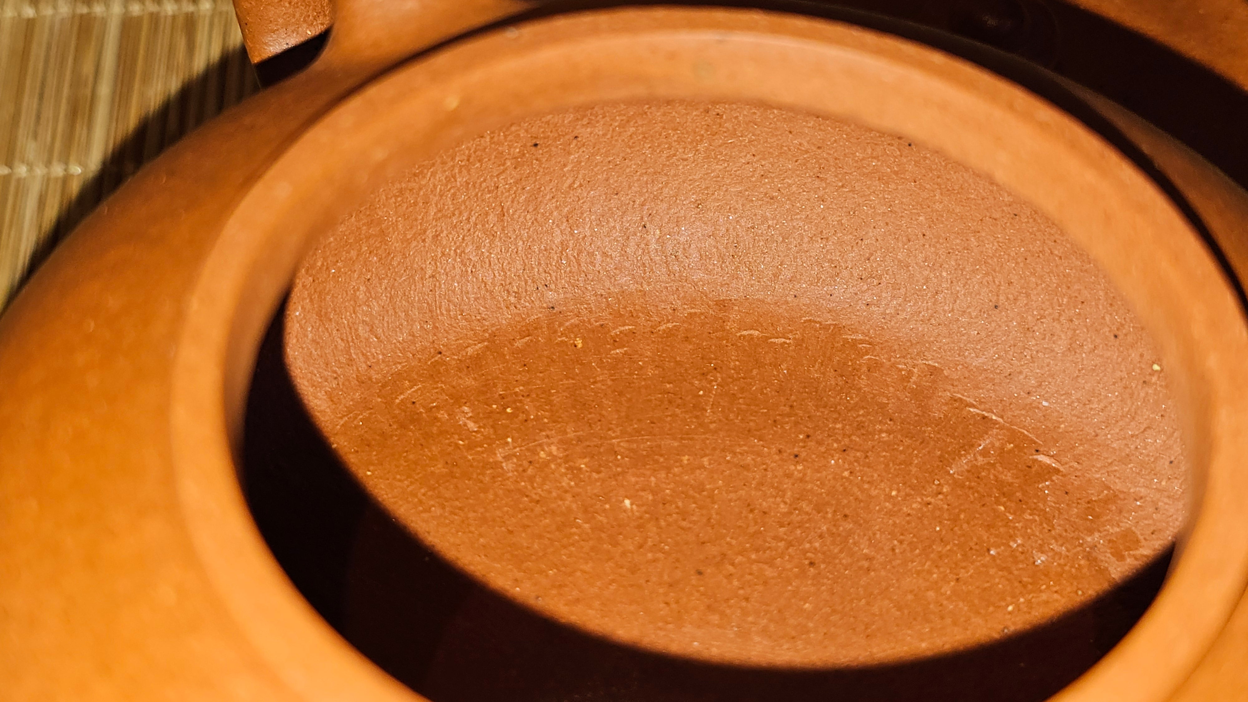 Han Jiang 寒江, 209.3ml, rare Zhu Sha 朱砂 (highest granularity form of ZhuNi), by Craftsman Gu Xiao Ming 顾小明 ~ Congratulations to Mr K.B.! 1555hrs 26th August 2025, Lake Oswego! OR!