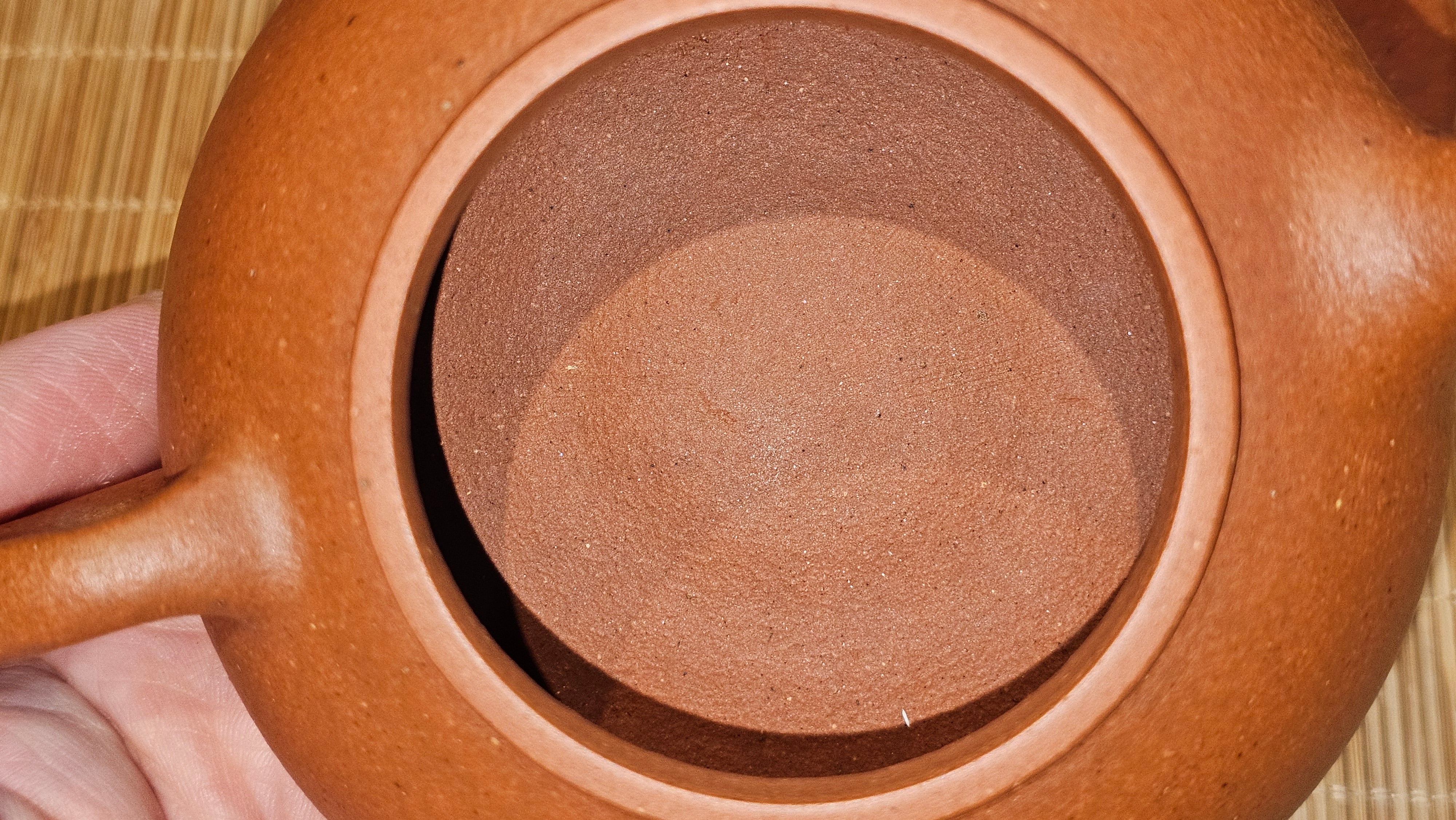 Han Jiang 寒江, 209.3ml, rare Zhu Sha 朱砂 (highest granularity form of ZhuNi), by Craftsman Gu Xiao Ming 顾小明 ~ Congratulations to Mr K.B.! 1555hrs 26th August 2025, Lake Oswego! OR!