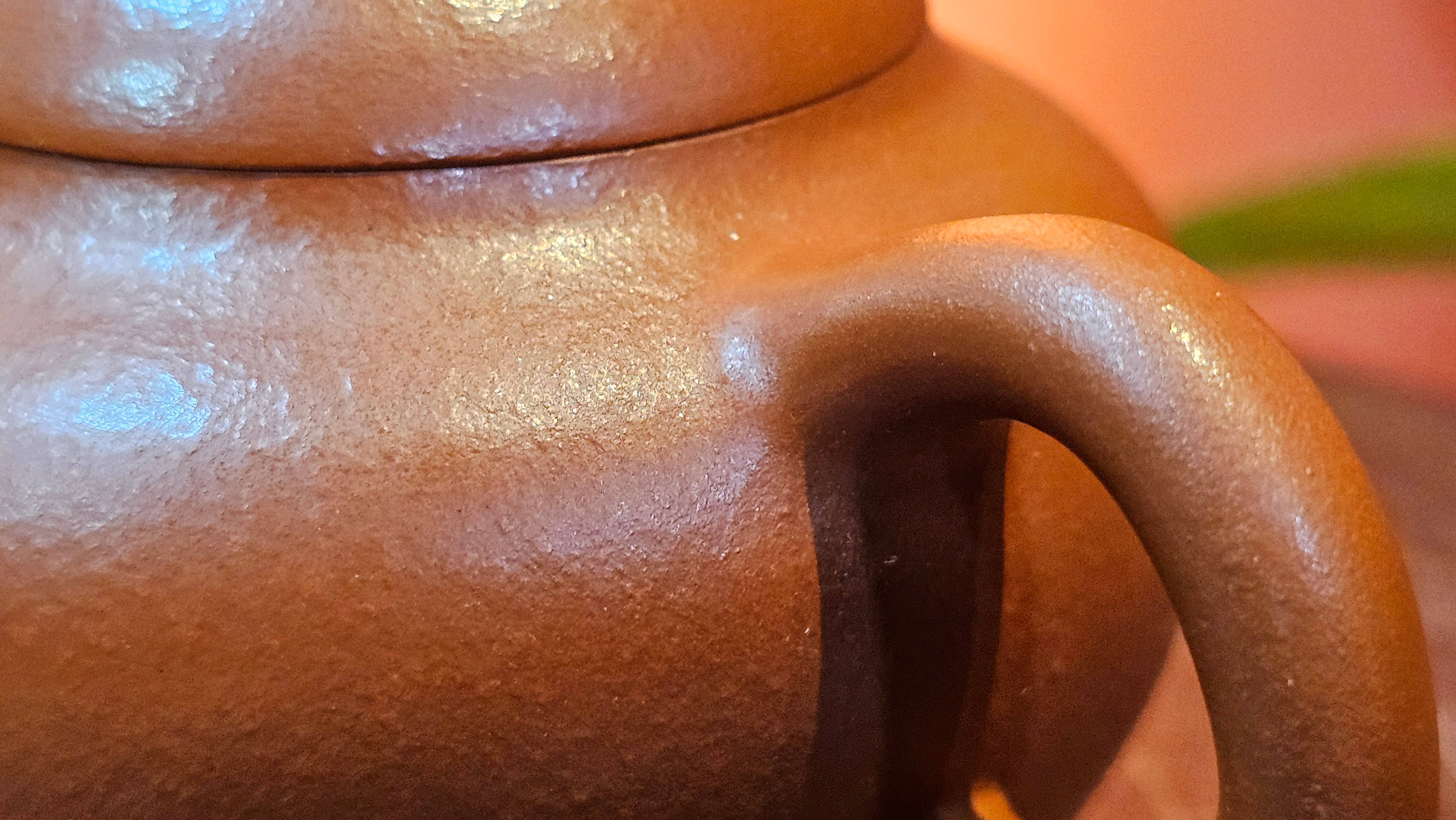 Qie Gua 茄瓜, 132.8ml, Xiao Mei Yao Zhu Ni 小煤窑朱泥,  by our Collaborative Craftsman Wang Hui 王慧, Poem Engraving by Craftsman 一德书 ~ Congratulations!to Mr D.D.! 2153hrs 27th August 2025! Jersey City, NJ!