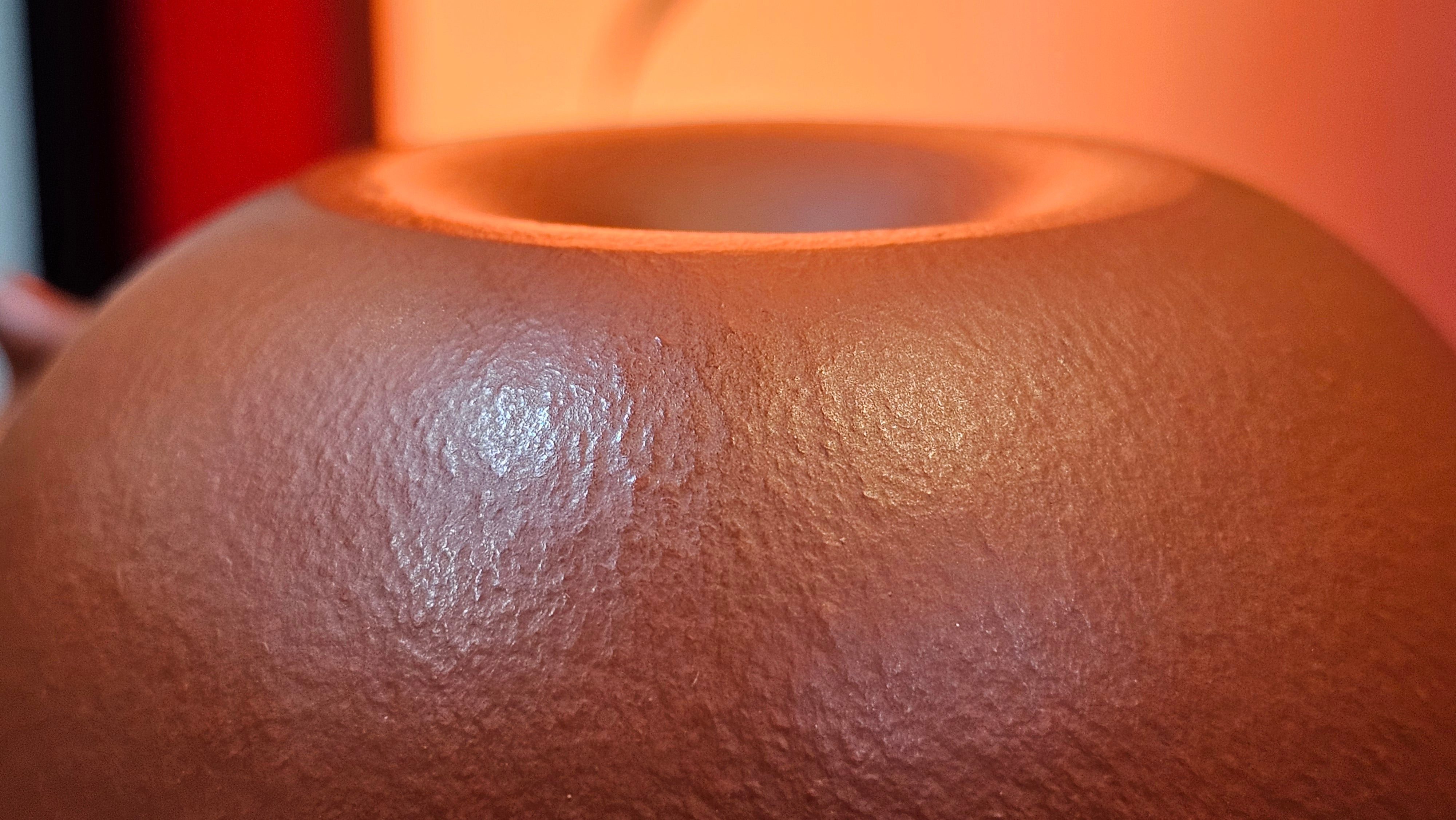 Qie Gua 茄瓜, 132.8ml, Xiao Mei Yao Zhu Ni 小煤窑朱泥,  by our Collaborative Craftsman Wang Hui 王慧, Poem Engraving by Craftsman 一德书 ~ Congratulations!to Mr D.D.! 2153hrs 27th August 2025! Jersey City, NJ!