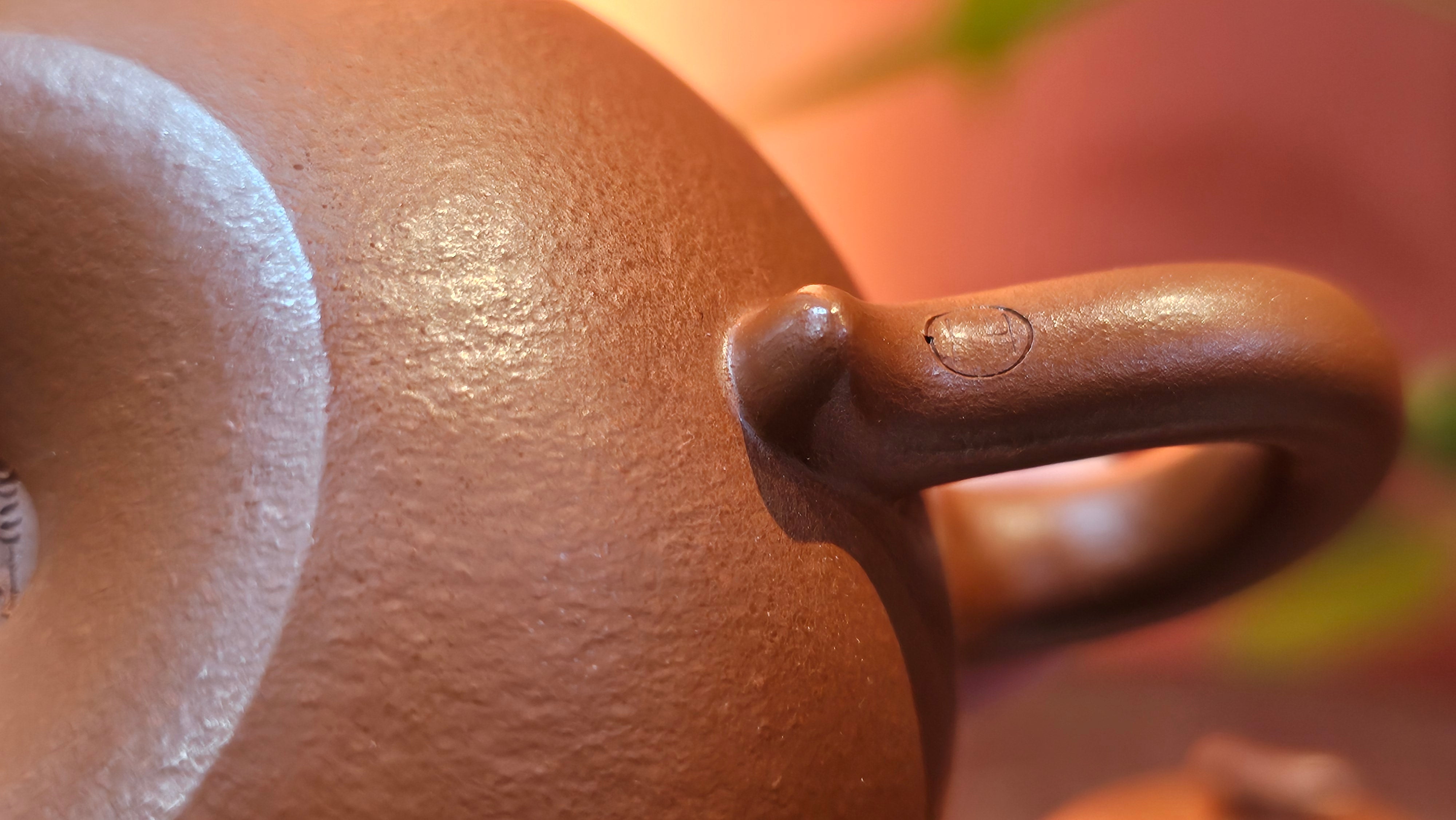 Qie Gua 茄瓜, 132.8ml, Xiao Mei Yao Zhu Ni 小煤窑朱泥,  by our Collaborative Craftsman Wang Hui 王慧, Poem Engraving by Craftsman 一德书 ~ Congratulations!to Mr D.D.! 2153hrs 27th August 2025! Jersey City, NJ!