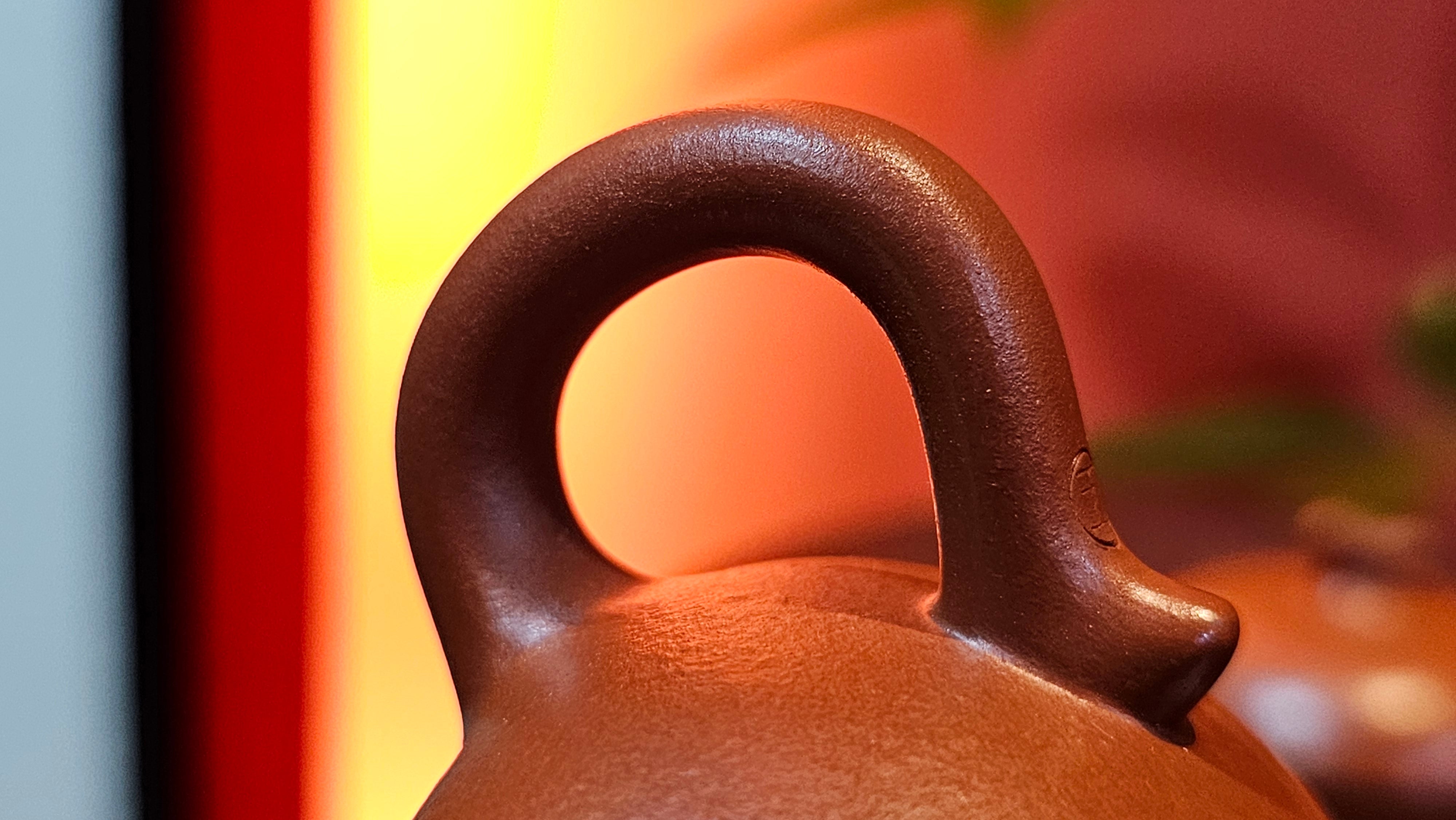 Qie Gua 茄瓜, 132.8ml, Xiao Mei Yao Zhu Ni 小煤窑朱泥,  by our Collaborative Craftsman Wang Hui 王慧, Poem Engraving by Craftsman 一德书 ~ Congratulations!to Mr D.D.! 2153hrs 27th August 2025! Jersey City, NJ!