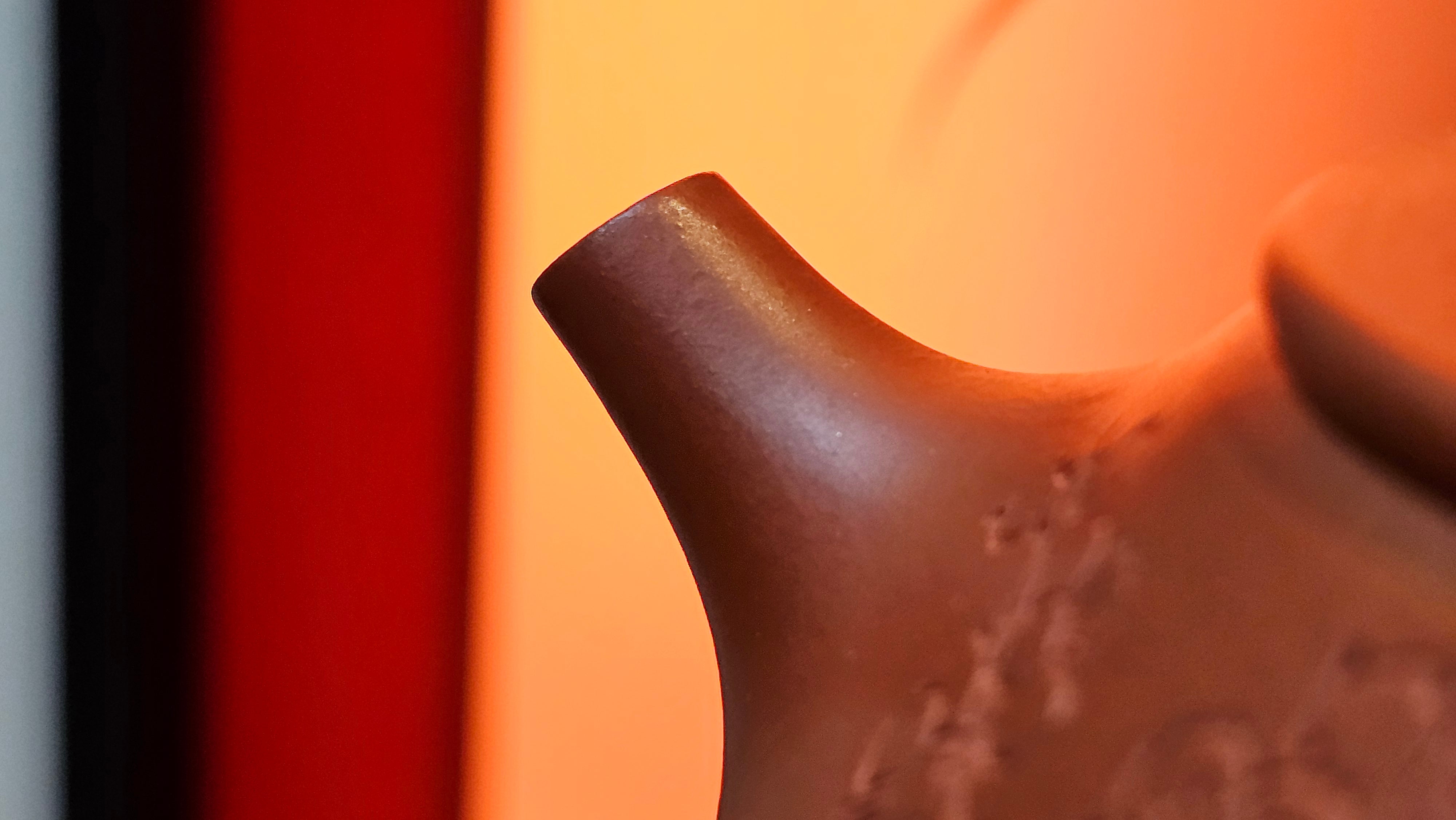 Jing Zhou Shi Piao 景舟石瓢, 257.3ml, Xiao Mei Yao Zhu Ni 小煤窑朱泥, by Craftsman Wang Xing 王兴; "暗香疏影" and Plum Blossoms Engraving by Craftsman Yi De Shu 一德书 ~ Congratulations to Mr K.F.! 1455hrs 17th August 2025, Chamblee, GA!