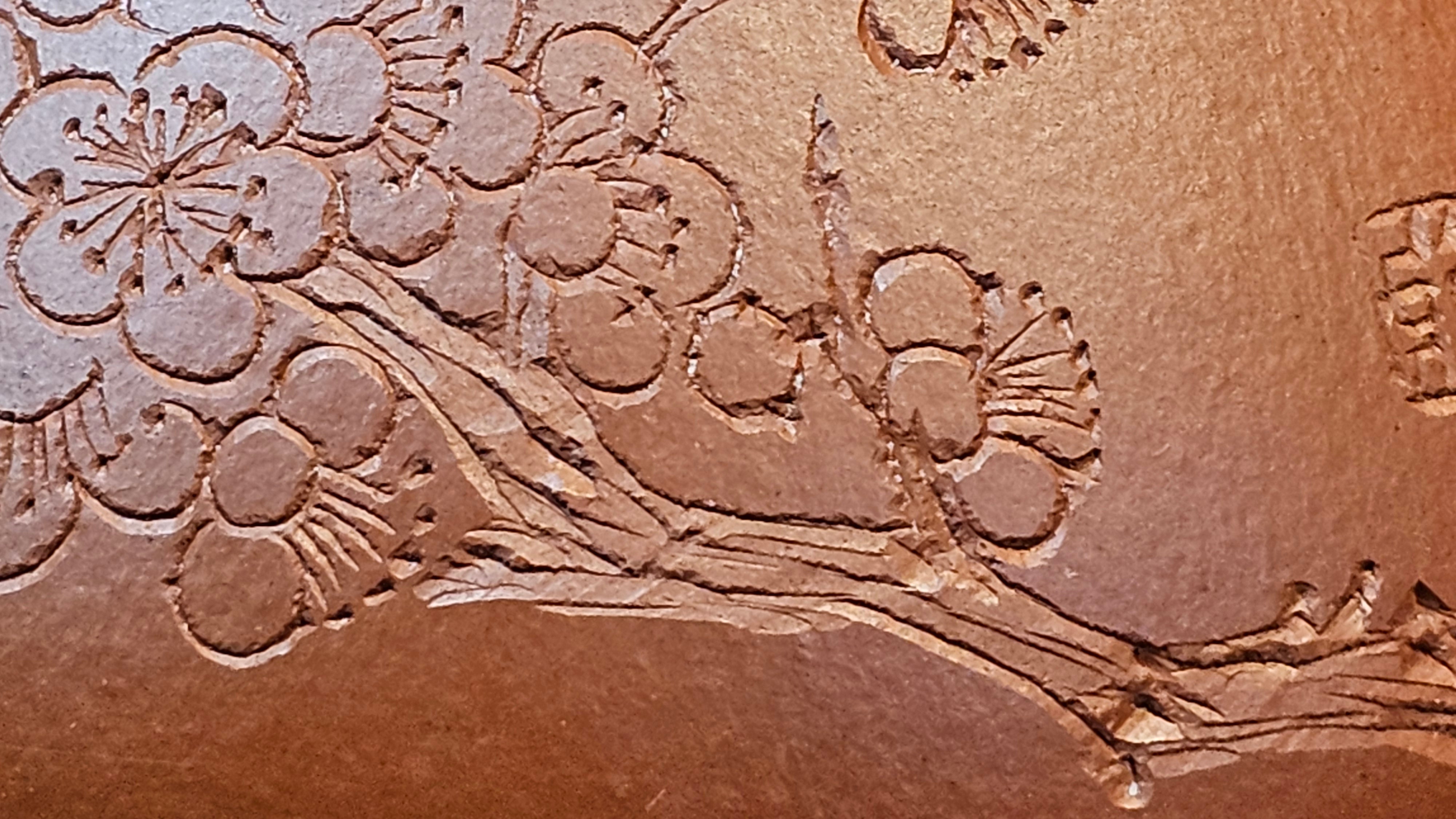 Jing Zhou Shi Piao 景舟石瓢, 257.3ml, Xiao Mei Yao Zhu Ni 小煤窑朱泥, by Craftsman Wang Xing 王兴; "暗香疏影" and Plum Blossoms Engraving by Craftsman Yi De Shu 一德书 ~ Congratulations to Mr K.F.! 1455hrs 17th August 2025, Chamblee, GA!