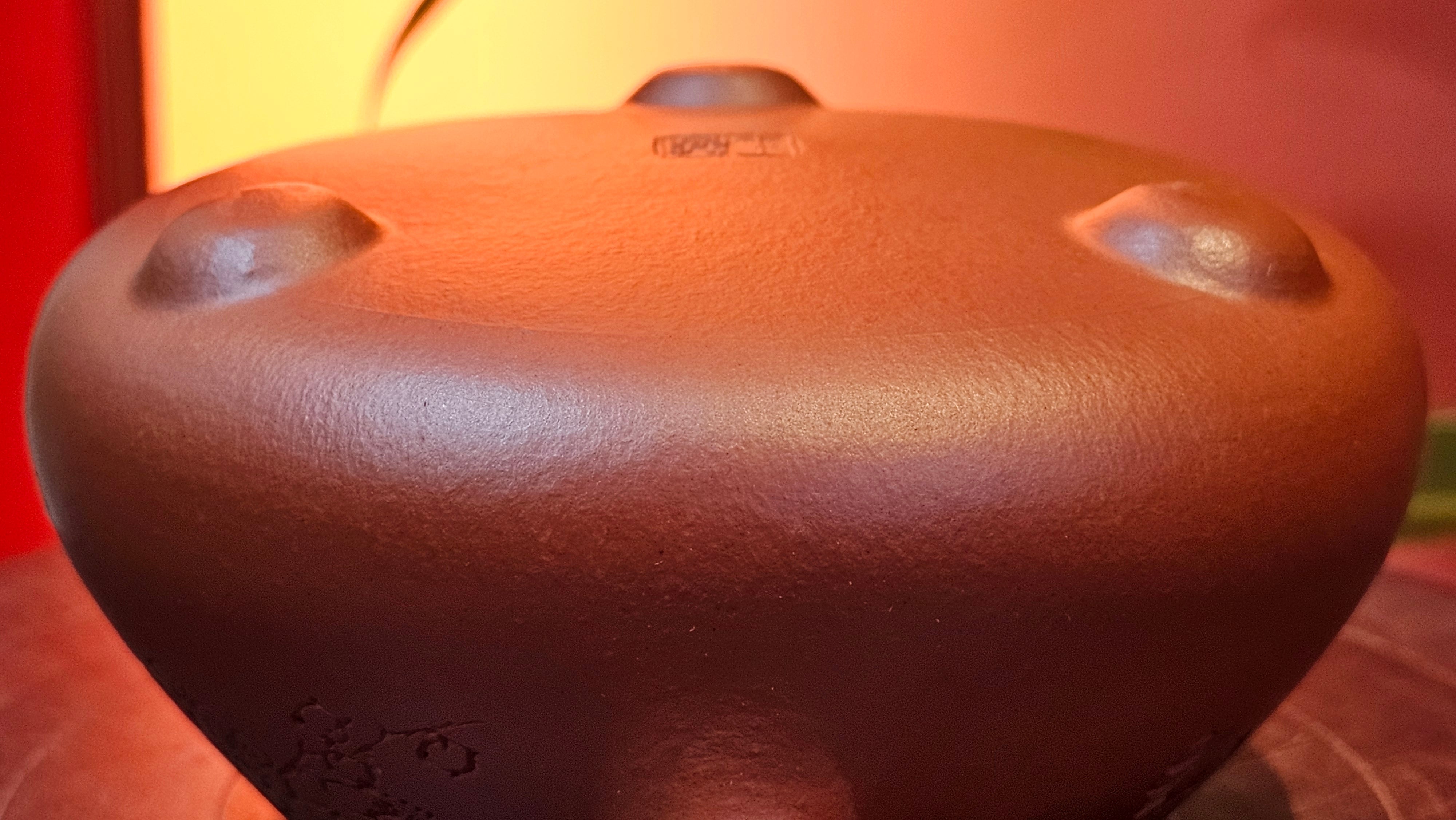 Jing Zhou Shi Piao 景舟石瓢, 257.3ml, Xiao Mei Yao Zhu Ni 小煤窑朱泥, by Craftsman Wang Xing 王兴; "暗香疏影" and Plum Blossoms Engraving by Craftsman Yi De Shu 一德书 ~ Congratulations to Mr K.F.! 1455hrs 17th August 2025, Chamblee, GA!