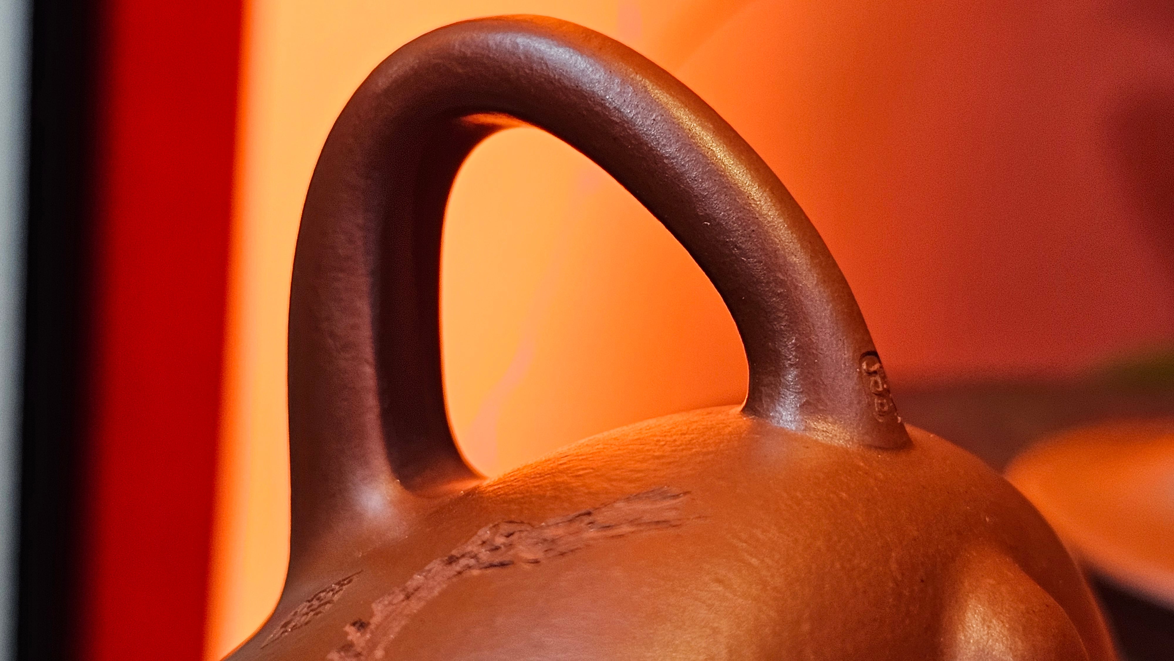 Jing Zhou Shi Piao 景舟石瓢, 257.3ml, Xiao Mei Yao Zhu Ni 小煤窑朱泥, by Craftsman Wang Xing 王兴; "暗香疏影" and Plum Blossoms Engraving by Craftsman Yi De Shu 一德书 ~ Congratulations to Mr K.F.! 1455hrs 17th August 2025, Chamblee, GA!