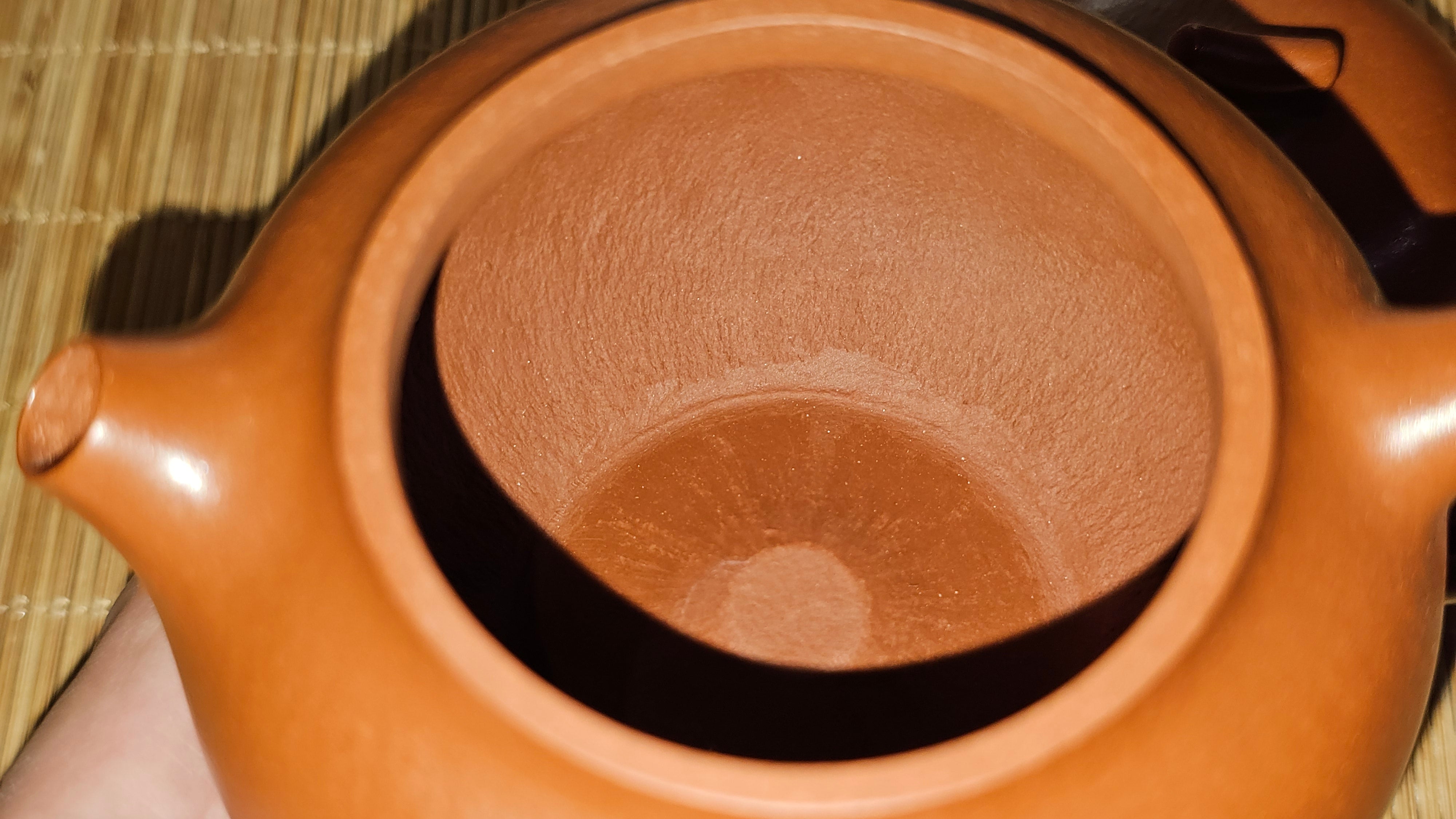 Qie Gua 茄瓜, 132.8ml, Xiao Mei Yao Zhu Ni 小煤窑朱泥,  by our Collaborative Craftsman Wang Hui 王慧, Poem Engraving by Craftsman 一德书 ~ Congratulations!to Mr D.D.! 2153hrs 27th August 2025! Jersey City, NJ!