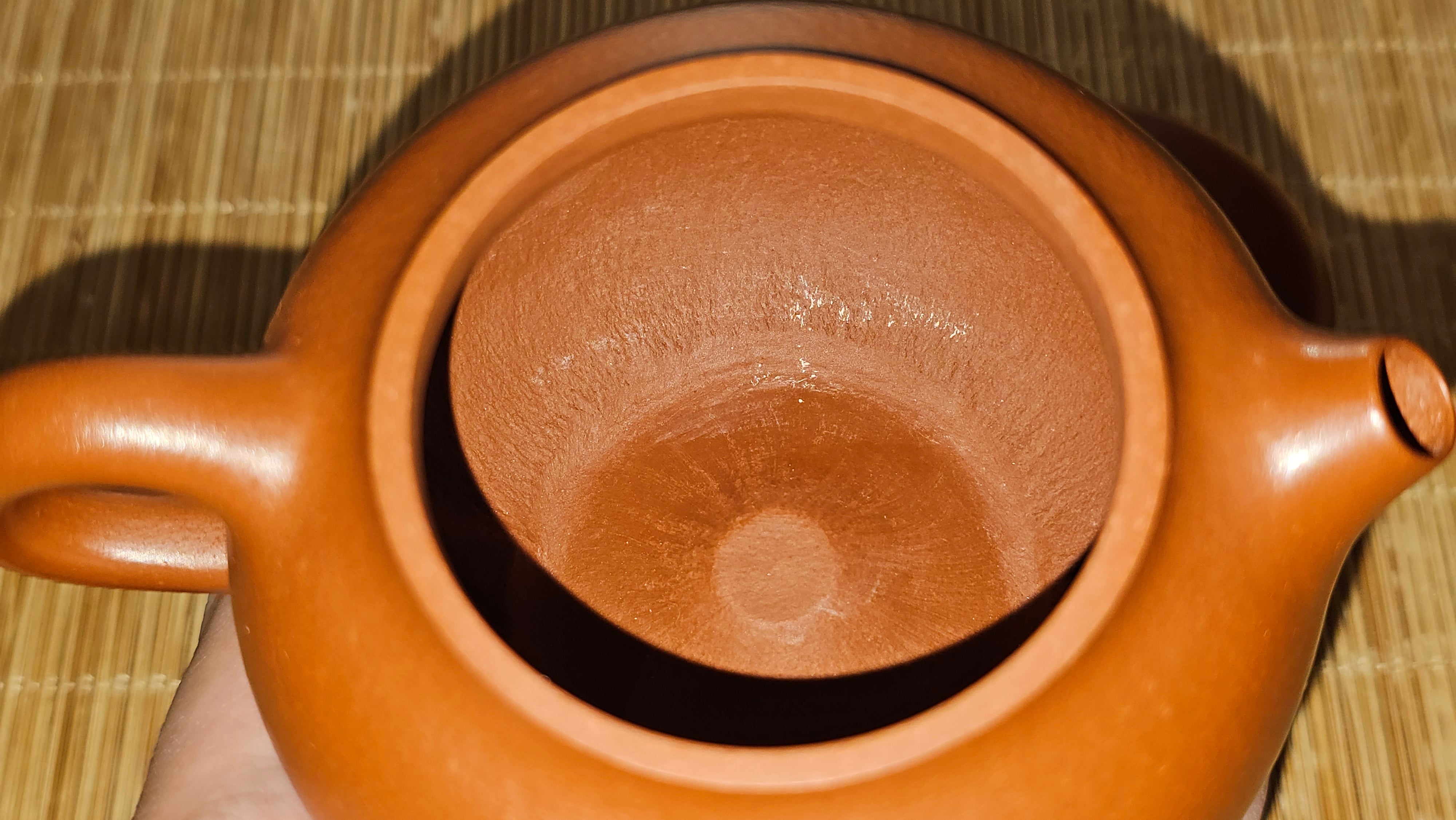 Qie Gua 茄瓜, 132.8ml, Xiao Mei Yao Zhu Ni 小煤窑朱泥,  by our Collaborative Craftsman Wang Hui 王慧, Poem Engraving by Craftsman 一德书 ~ Congratulations!to Mr D.D.! 2153hrs 27th August 2025! Jersey City, NJ!