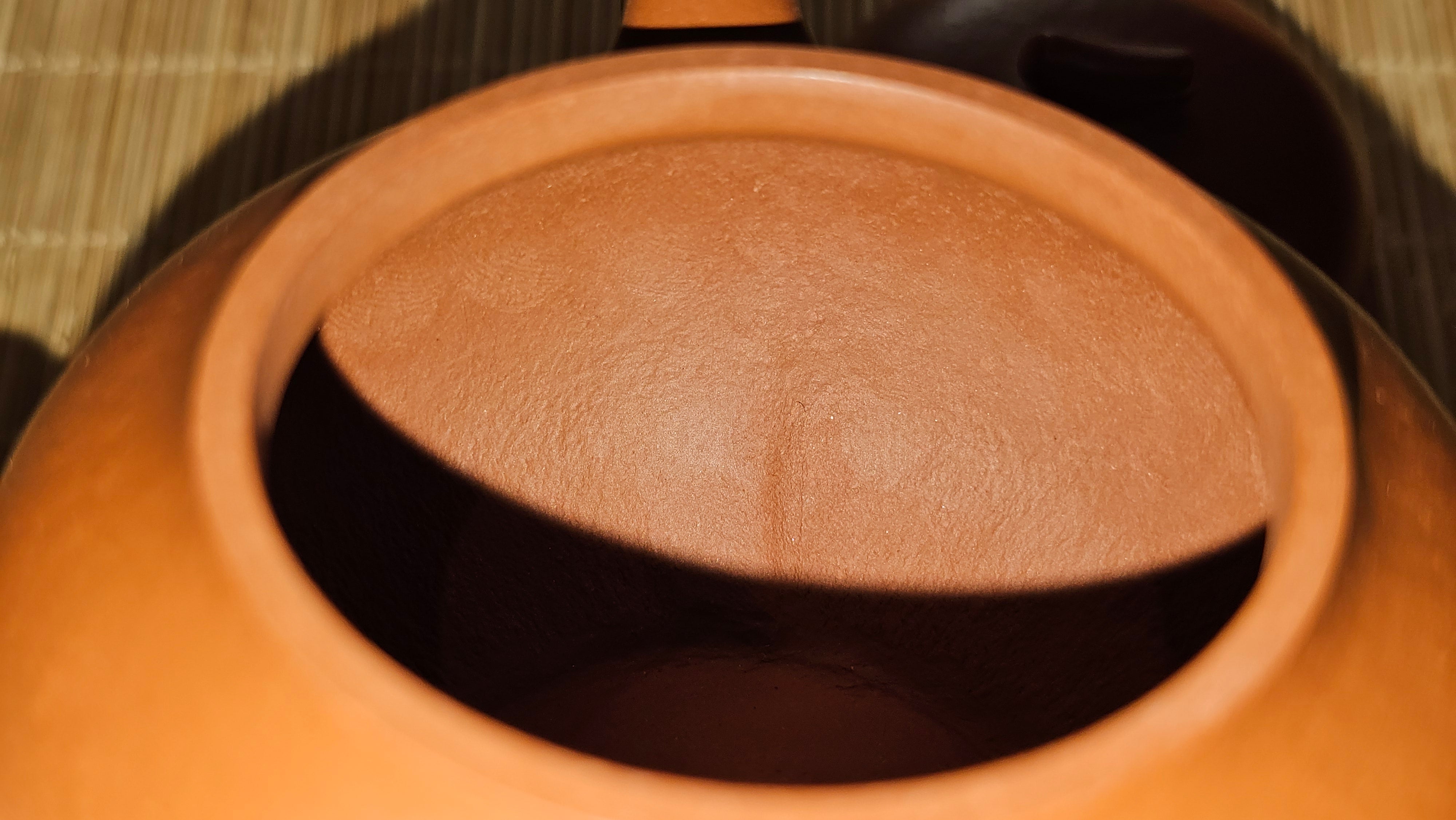 Qie Gua 茄瓜, 132.8ml, Xiao Mei Yao Zhu Ni 小煤窑朱泥,  by our Collaborative Craftsman Wang Hui 王慧, Poem Engraving by Craftsman 一德书 ~ Congratulations!to Mr D.D.! 2153hrs 27th August 2025! Jersey City, NJ!