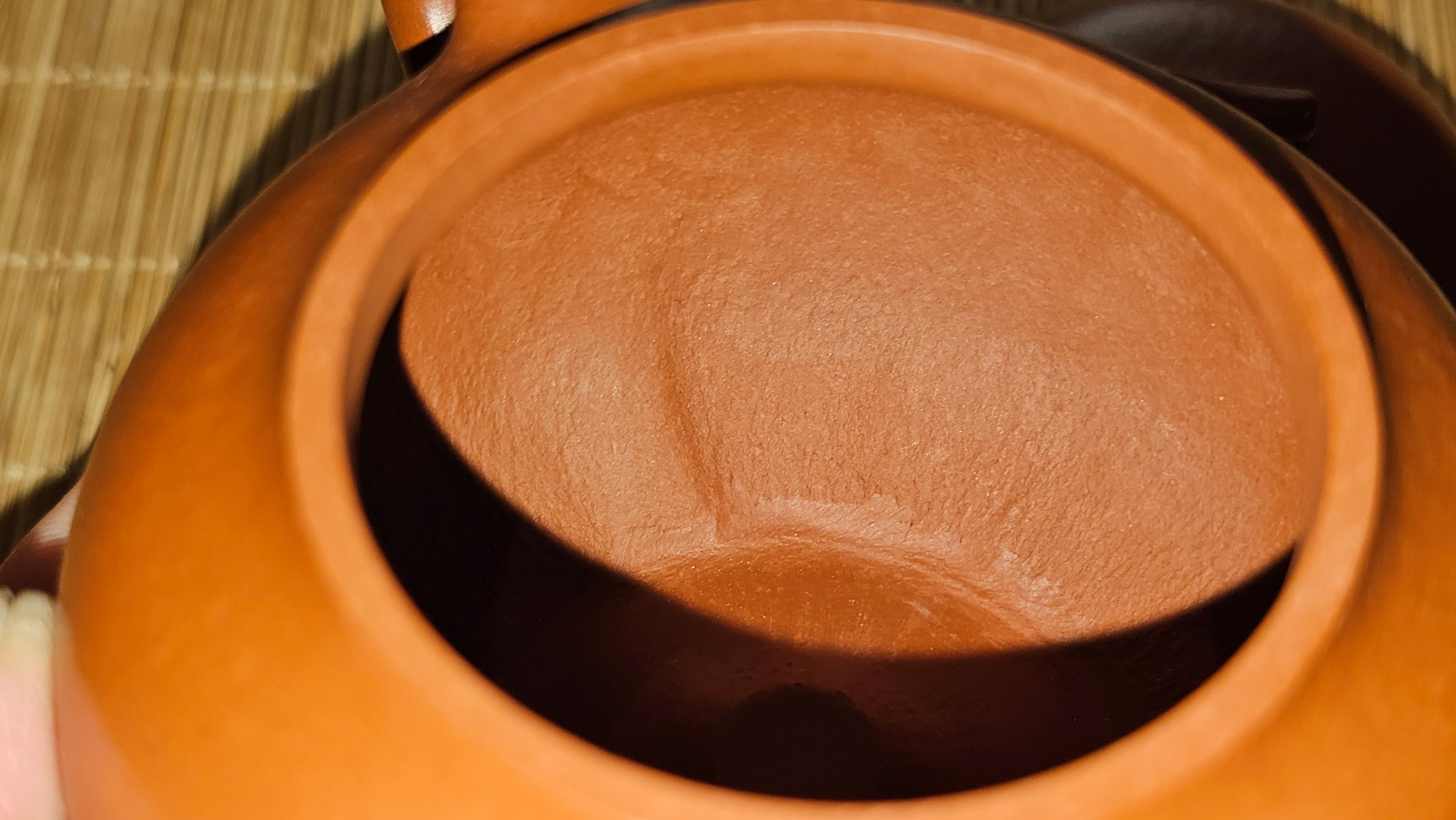 Qie Gua 茄瓜, 132.8ml, Xiao Mei Yao Zhu Ni 小煤窑朱泥,  by our Collaborative Craftsman Wang Hui 王慧, Poem Engraving by Craftsman 一德书 ~ Congratulations!to Mr D.D.! 2153hrs 27th August 2025! Jersey City, NJ!