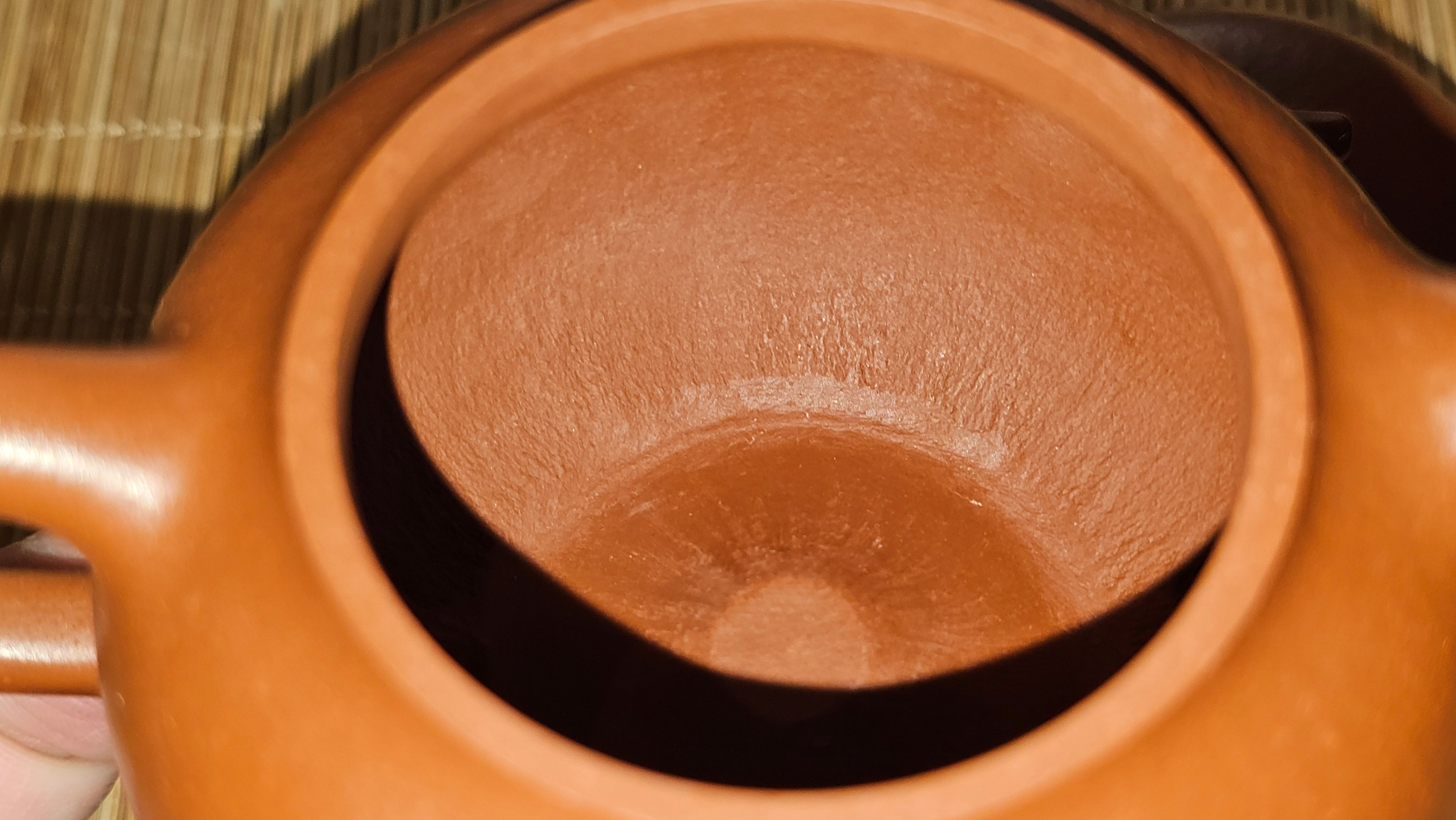 Qie Gua 茄瓜, 132.8ml, Xiao Mei Yao Zhu Ni 小煤窑朱泥,  by our Collaborative Craftsman Wang Hui 王慧, Poem Engraving by Craftsman 一德书 ~ Congratulations!to Mr D.D.! 2153hrs 27th August 2025! Jersey City, NJ!