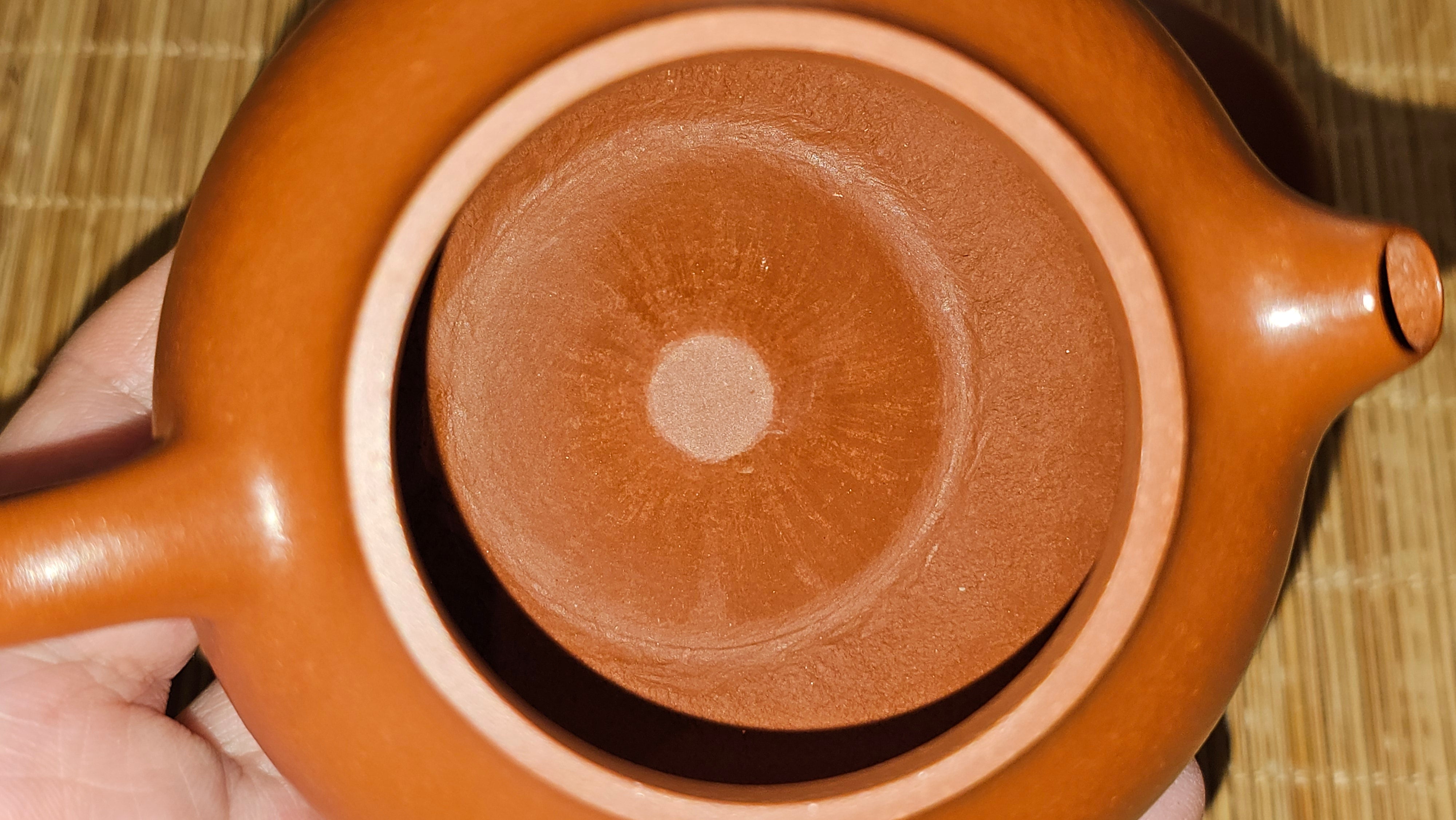 Qie Gua 茄瓜, 132.8ml, Xiao Mei Yao Zhu Ni 小煤窑朱泥,  by our Collaborative Craftsman Wang Hui 王慧, Poem Engraving by Craftsman 一德书 ~ Congratulations!to Mr D.D.! 2153hrs 27th August 2025! Jersey City, NJ!