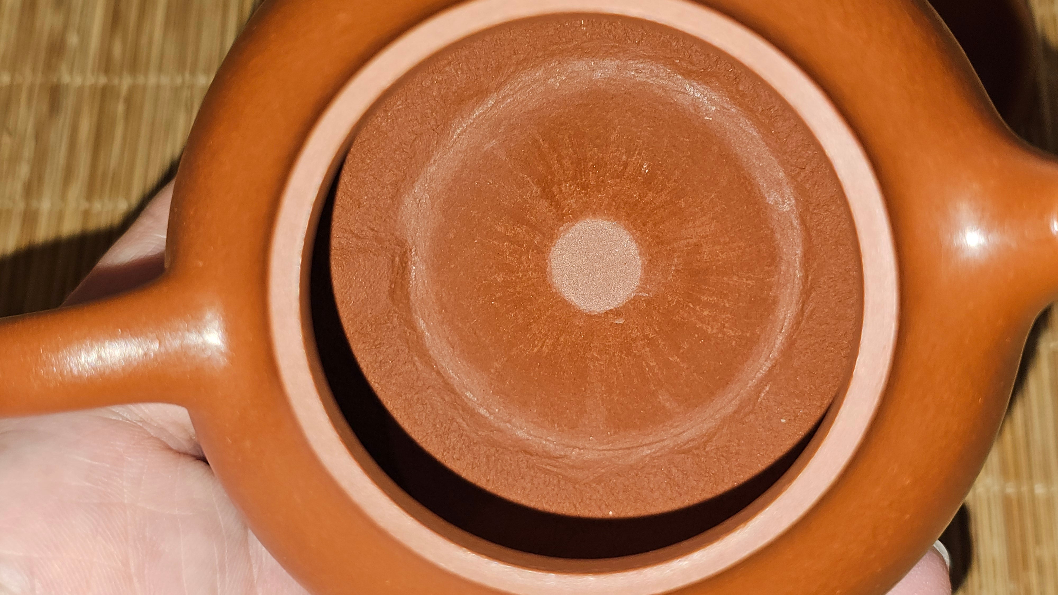 Qie Gua 茄瓜, 132.8ml, Xiao Mei Yao Zhu Ni 小煤窑朱泥,  by our Collaborative Craftsman Wang Hui 王慧, Poem Engraving by Craftsman 一德书 ~ Congratulations!to Mr D.D.! 2153hrs 27th August 2025! Jersey City, NJ!