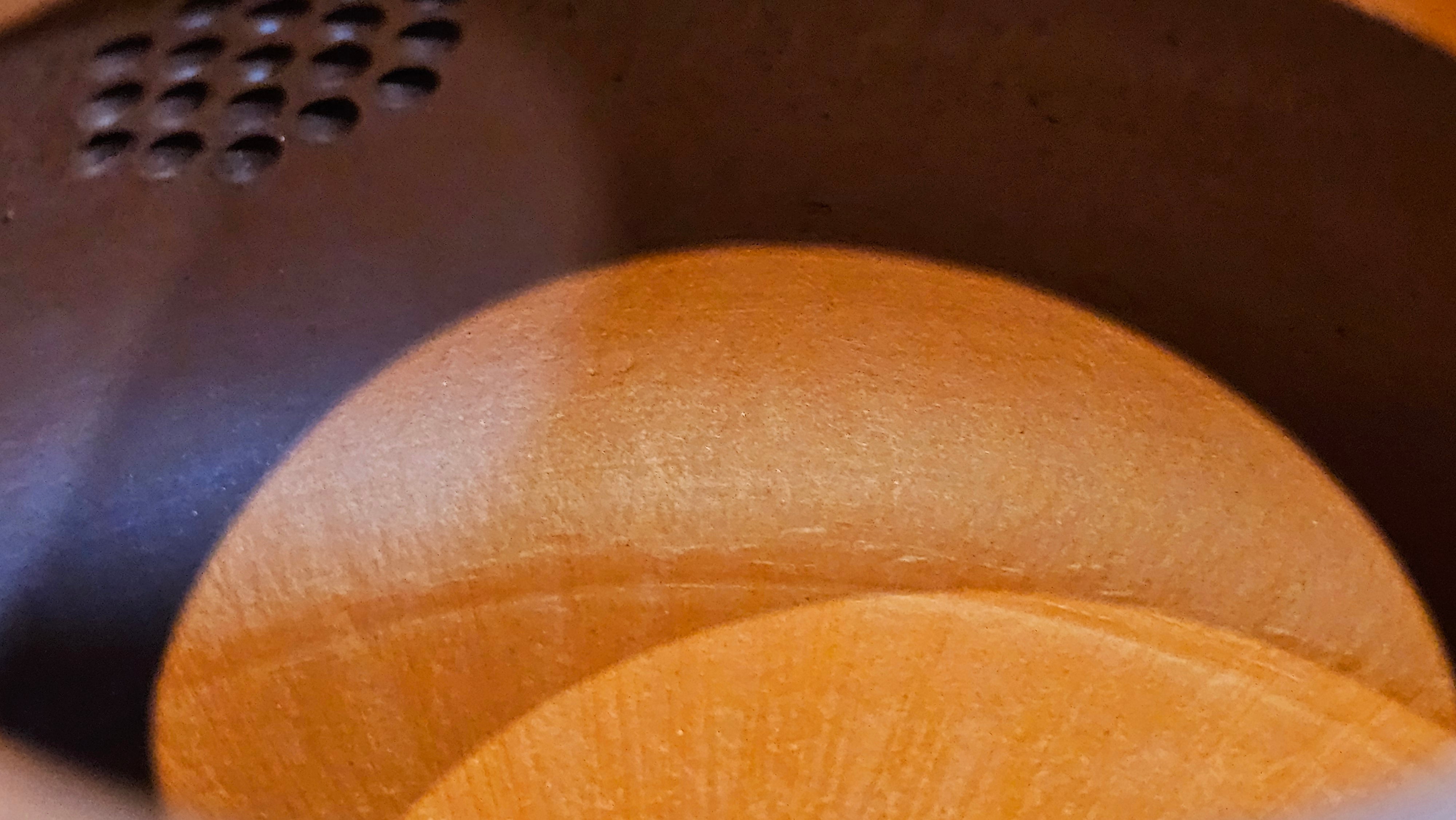 Jing Zhou Shi Piao 景舟石瓢, 257.3ml, Xiao Mei Yao Zhu Ni 小煤窑朱泥, by Craftsman Wang Xing 王兴; "暗香疏影" and Plum Blossoms Engraving by Craftsman Yi De Shu 一德书 ~ Congratulations to Mr K.F.! 1455hrs 17th August 2025, Chamblee, GA!